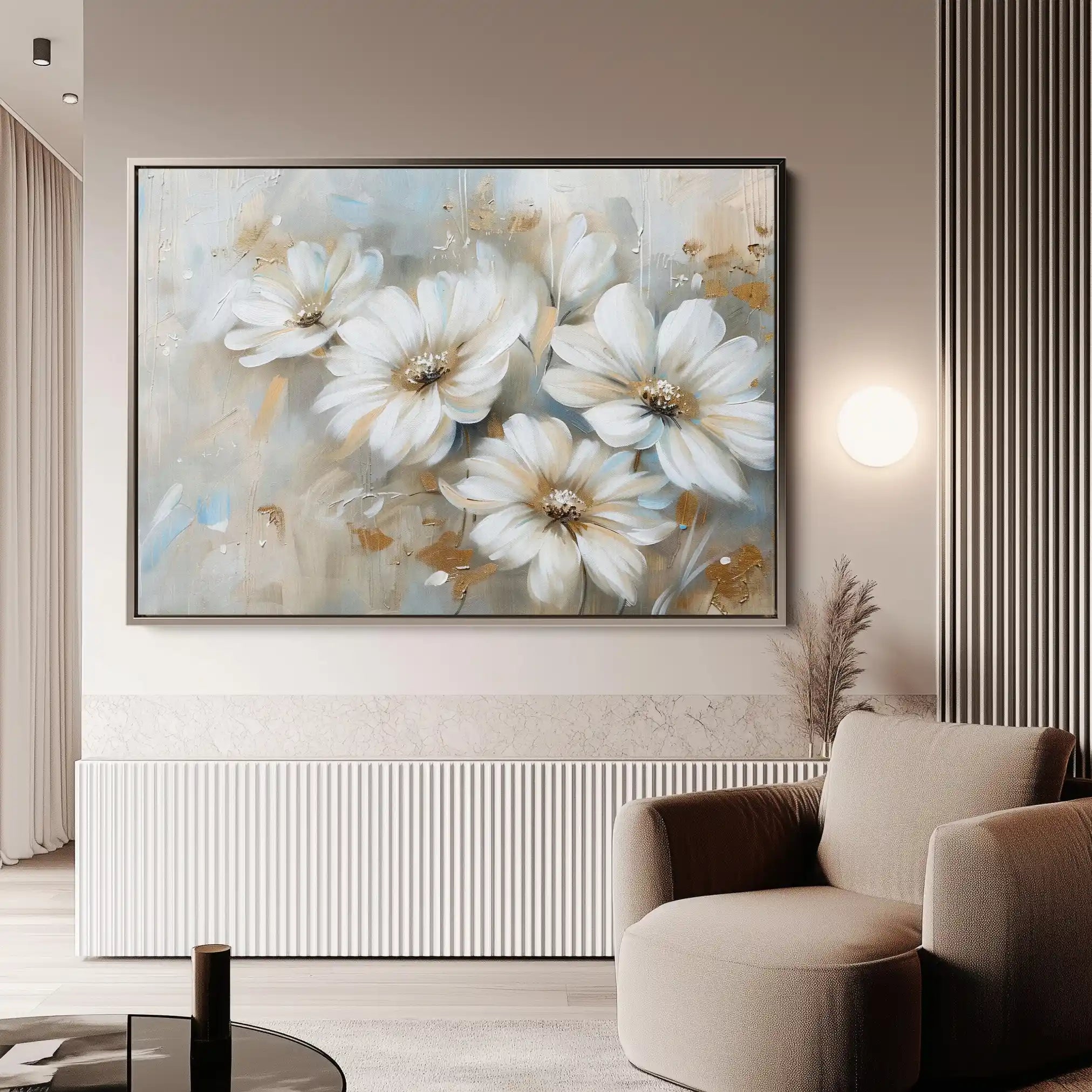 Floral Canvas Wall Art WAD646-F 90 x 60 cm / Stretched on hidden frame