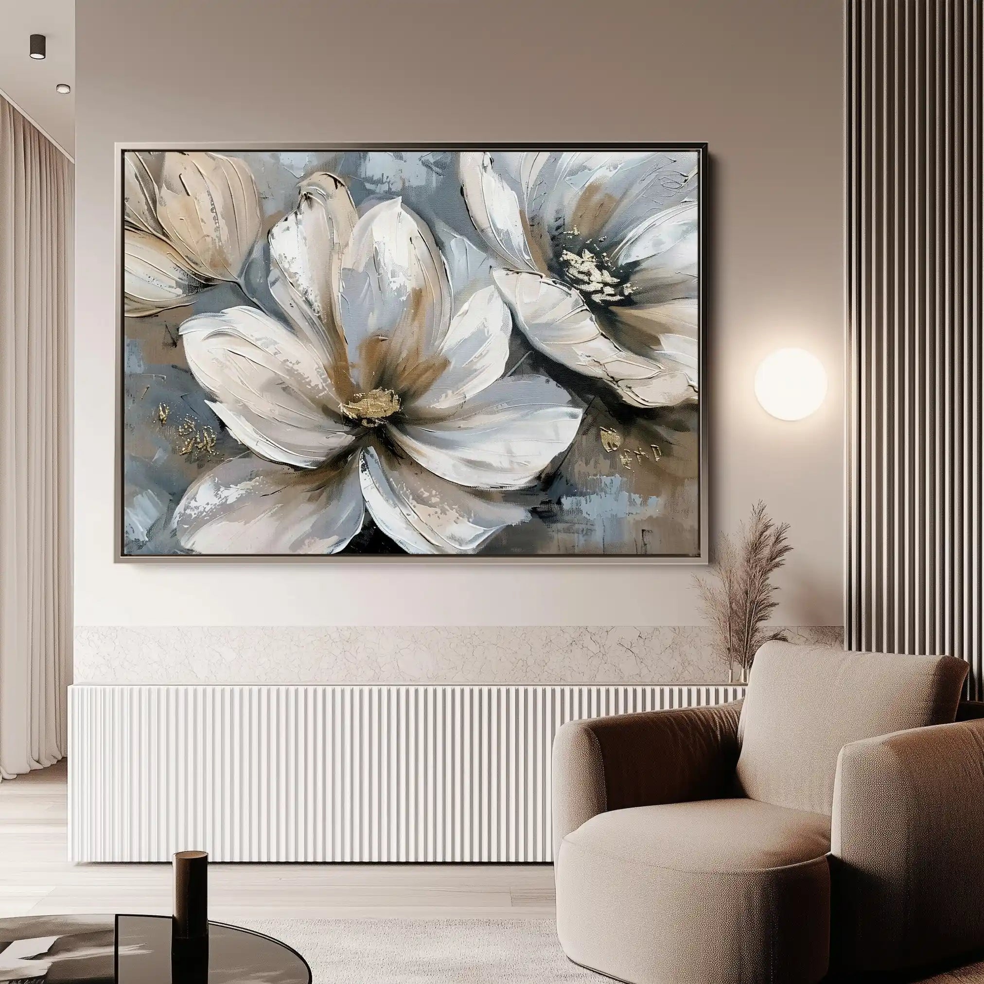 Floral Canvas Wall Art WAD648-F 90 x 60 cm / Stretched on hidden frame