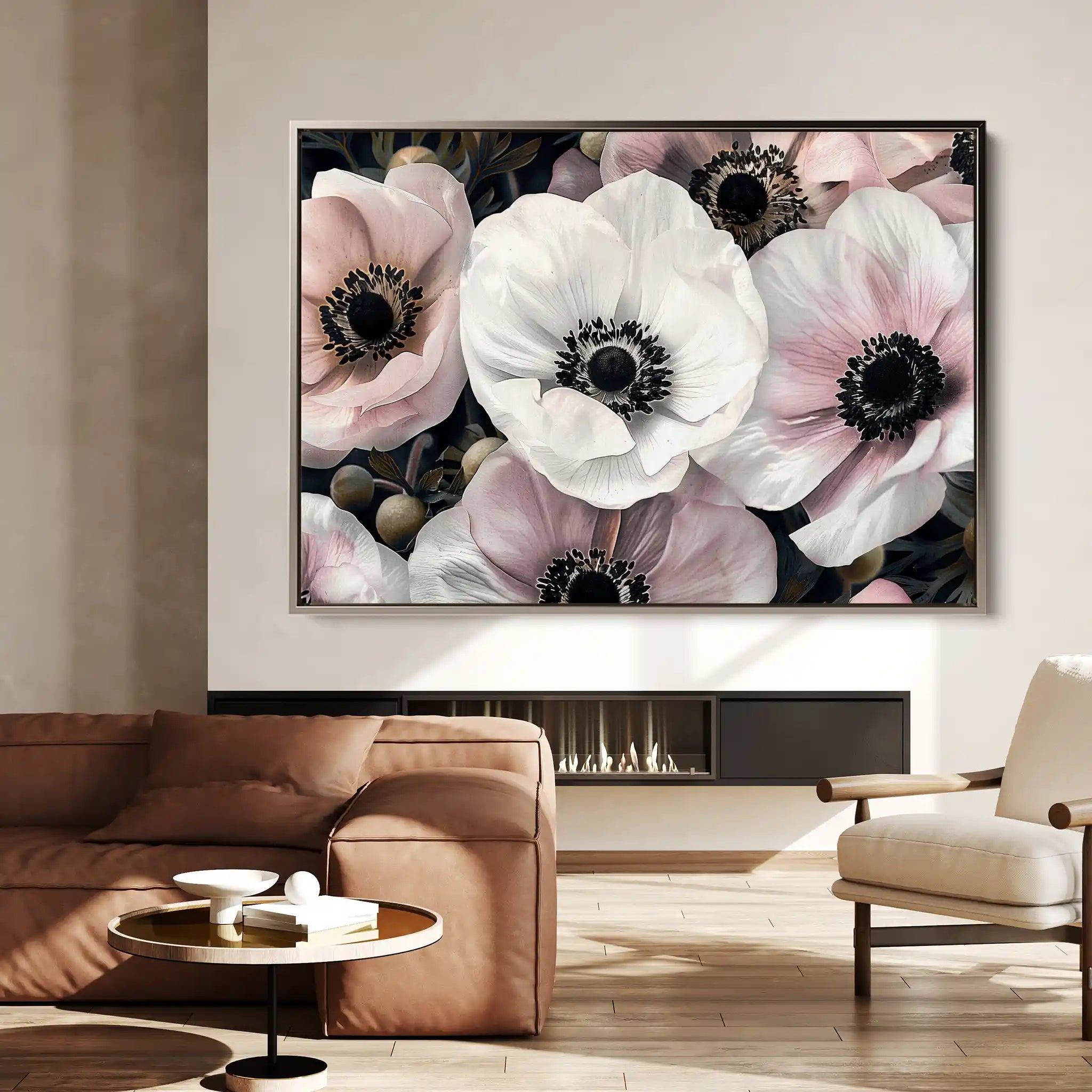 Floral Canvas Wall Art WAD649-F 90 x 60 cm / Stretched on hidden frame