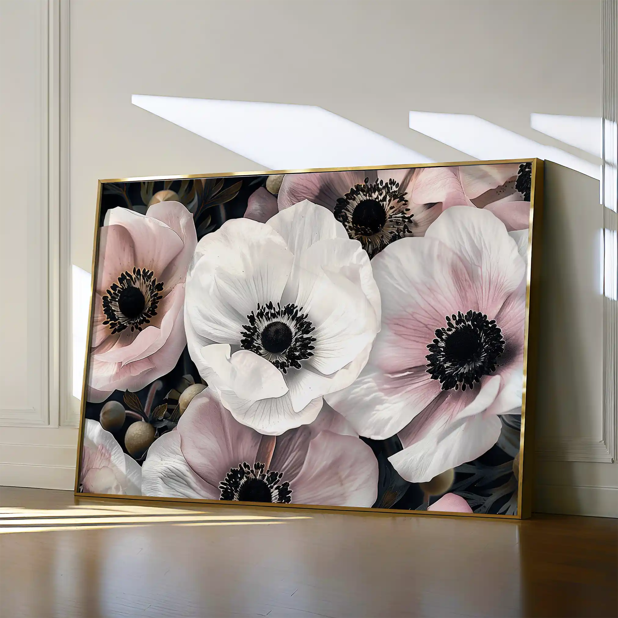 Floral Canvas Wall Art WAD649-F 90 x 60 cm / Stretched on hidden frame