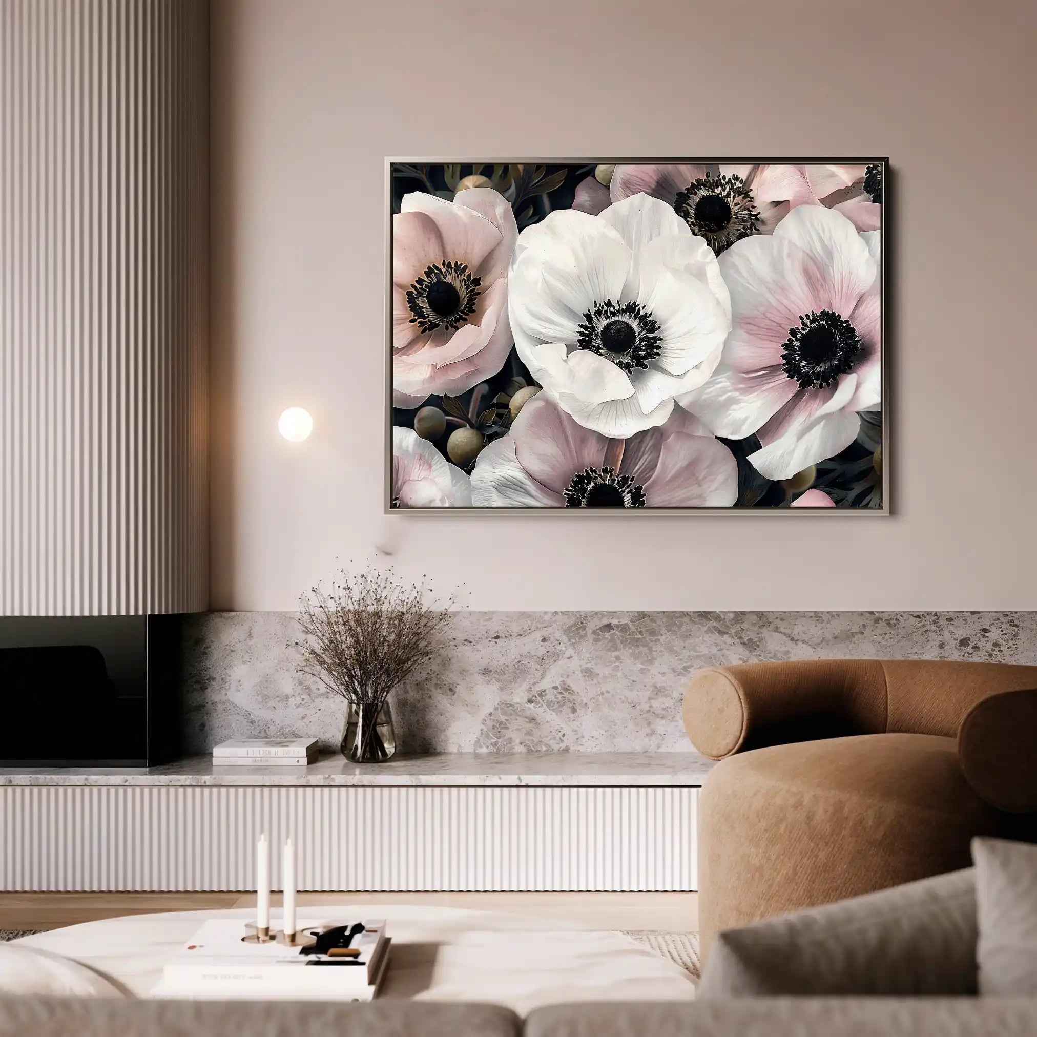 Floral Canvas Wall Art WAD649-F 90 x 60 cm / Stretched on hidden frame