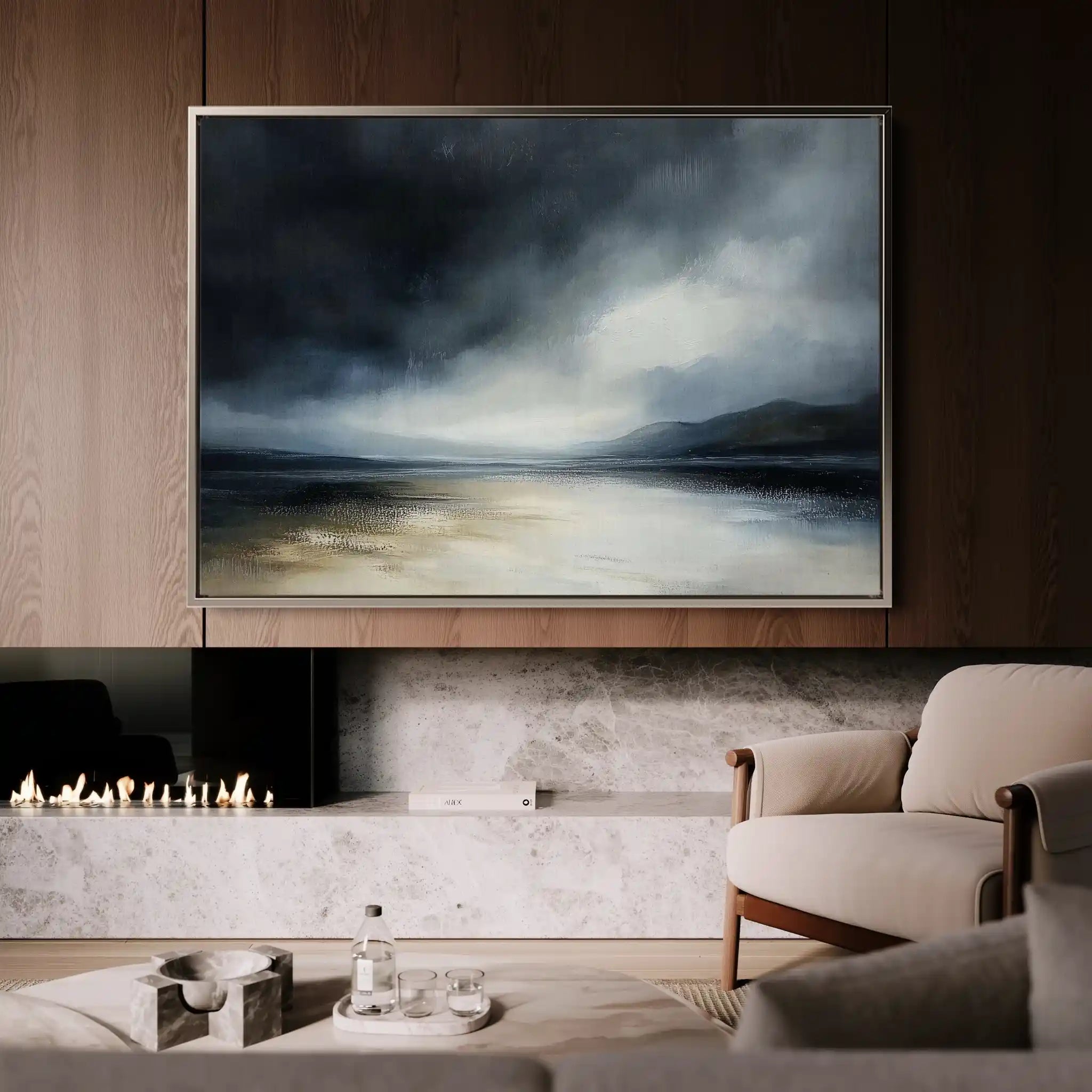 Abstract 650 Canvas Art 60 x 40 cm / Stretched on hidden frame