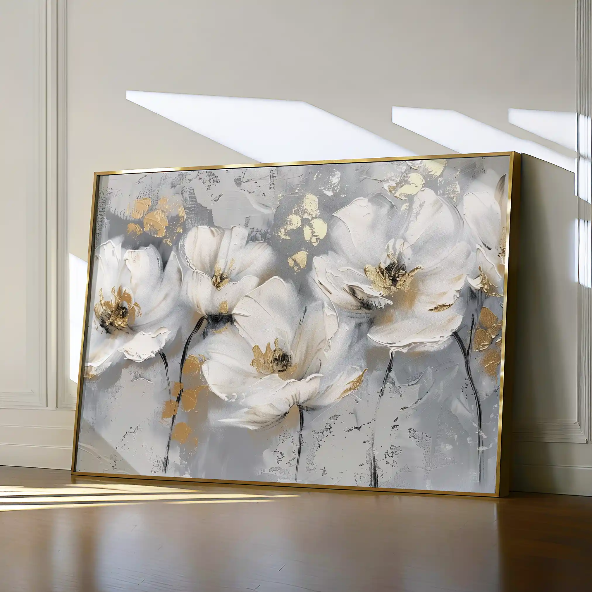 Floral Canvas Wall Art WAD651-F 90 x 60 cm / Stretched on hidden frame