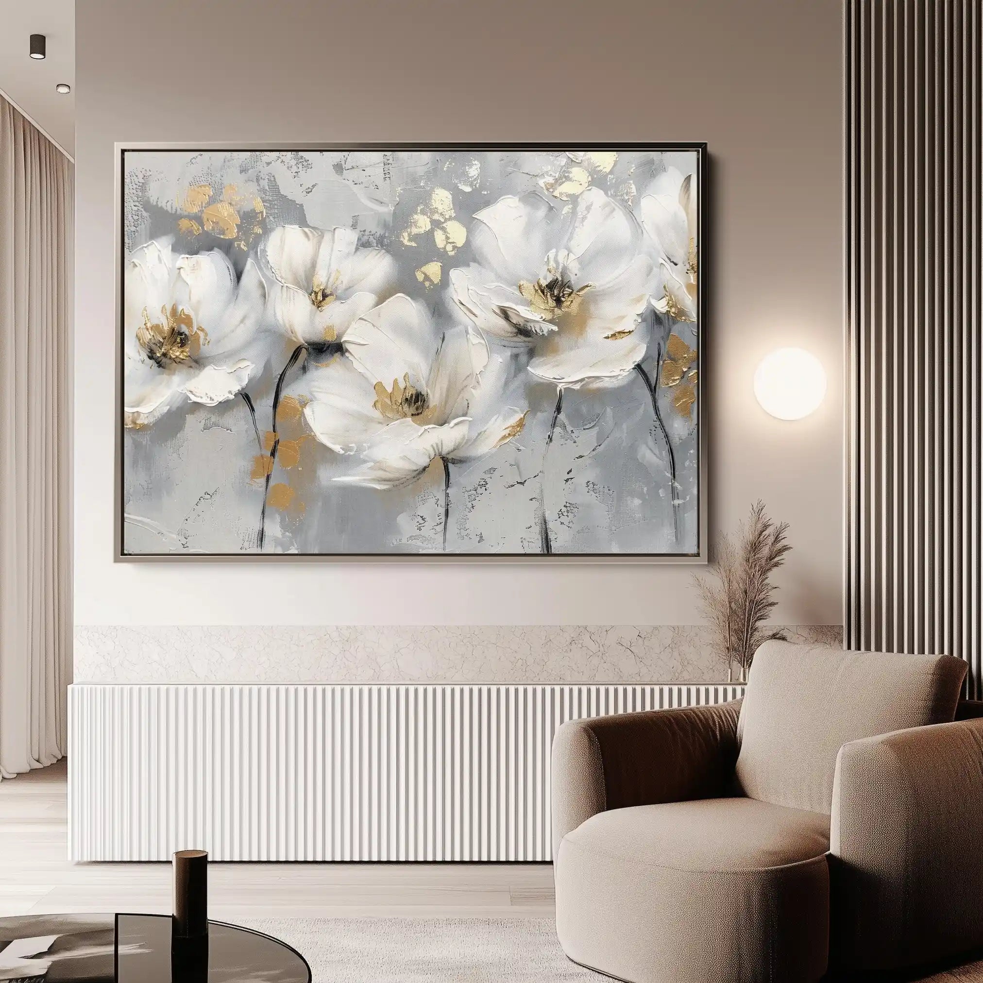 Floral Canvas Wall Art WAD651-F 90 x 60 cm / Stretched on hidden frame