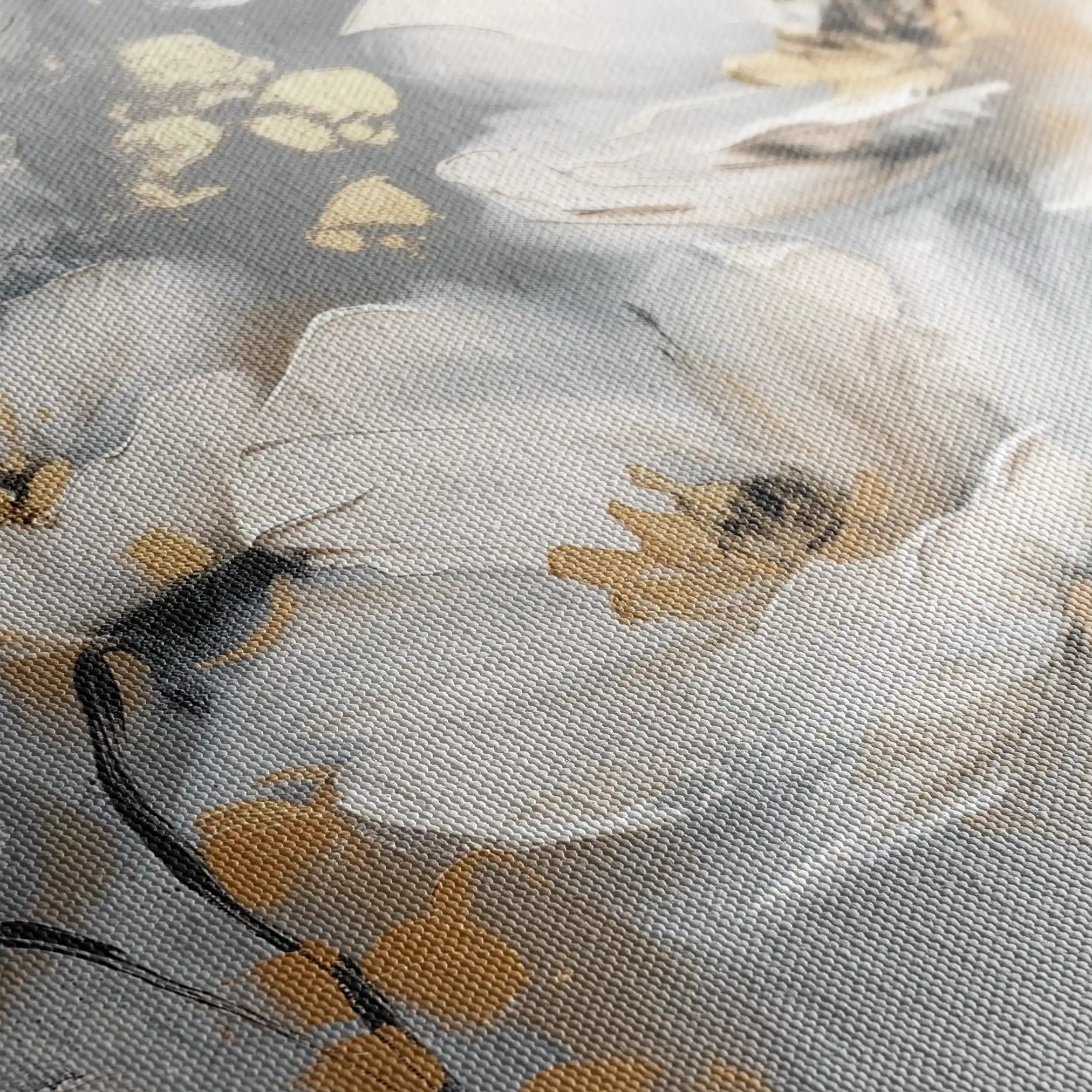 Floral Canvas Wall Art WAD651-F 90 x 60 cm / Stretched on hidden frame