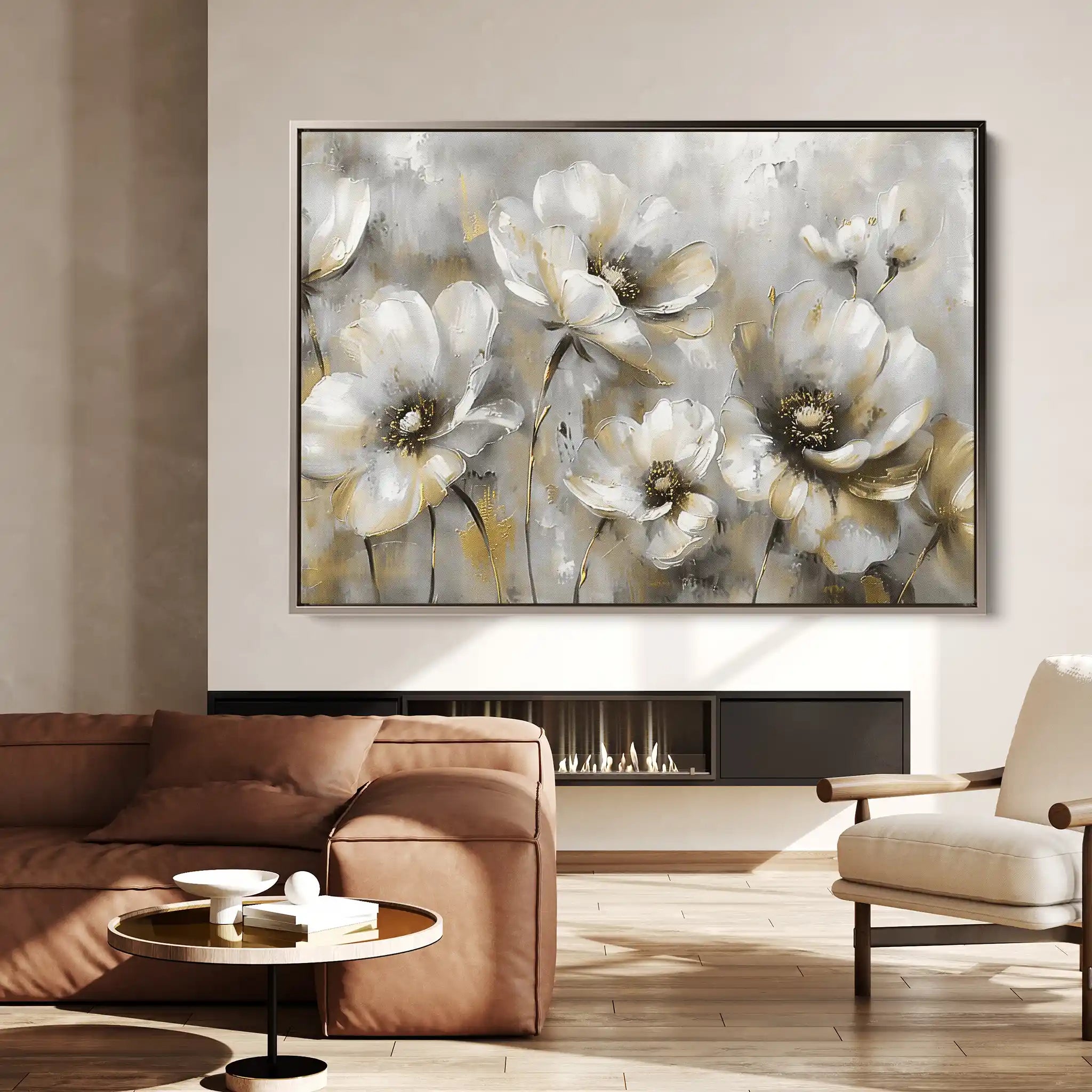 Floral Canvas Wall Art WAD652-F 90 x 60 cm / Stretched on hidden frame