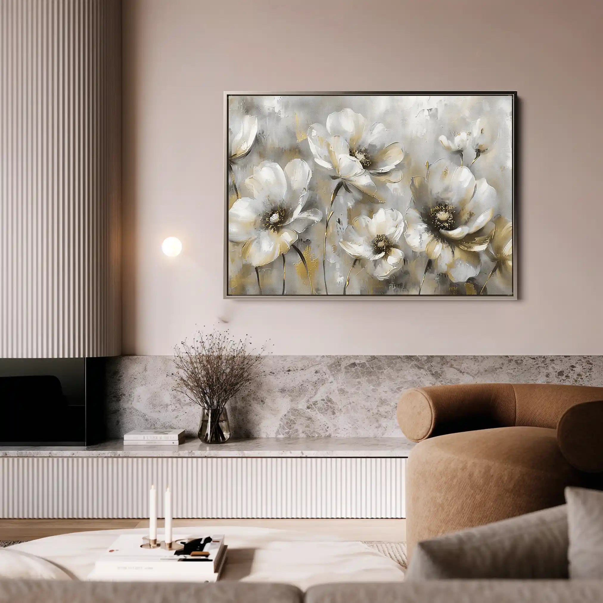 Floral Canvas Wall Art WAD652-F 90 x 60 cm / Stretched on hidden frame