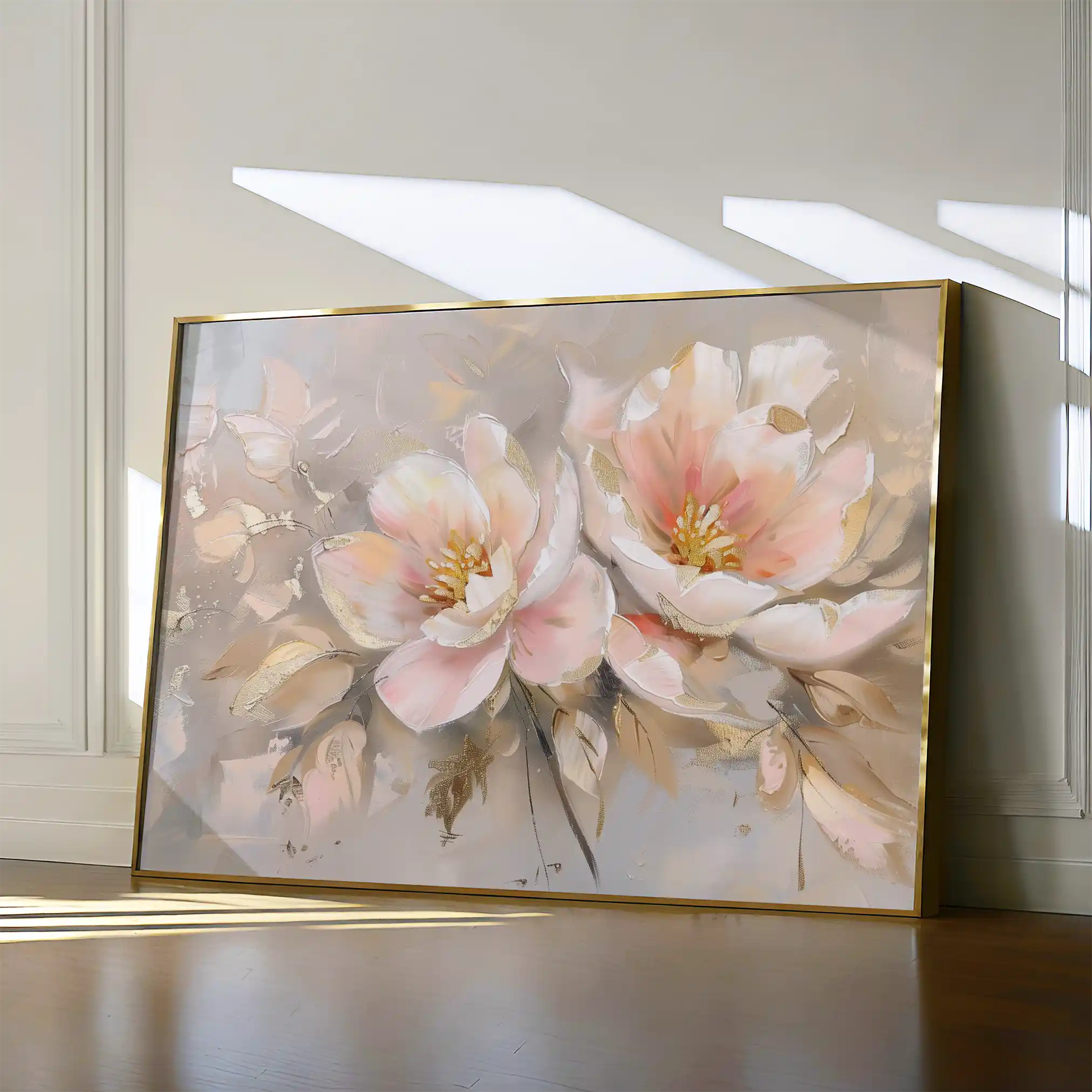 Floral Canvas Wall Art WAD657-F 90 x 60 cm / Stretched on hidden frame