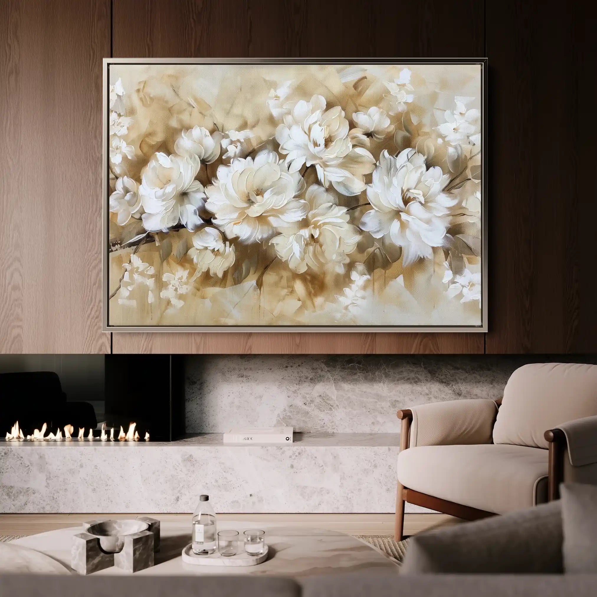 Floral Canvas Wall Art WAD658-F 90 x 60 cm / Stretched on hidden frame