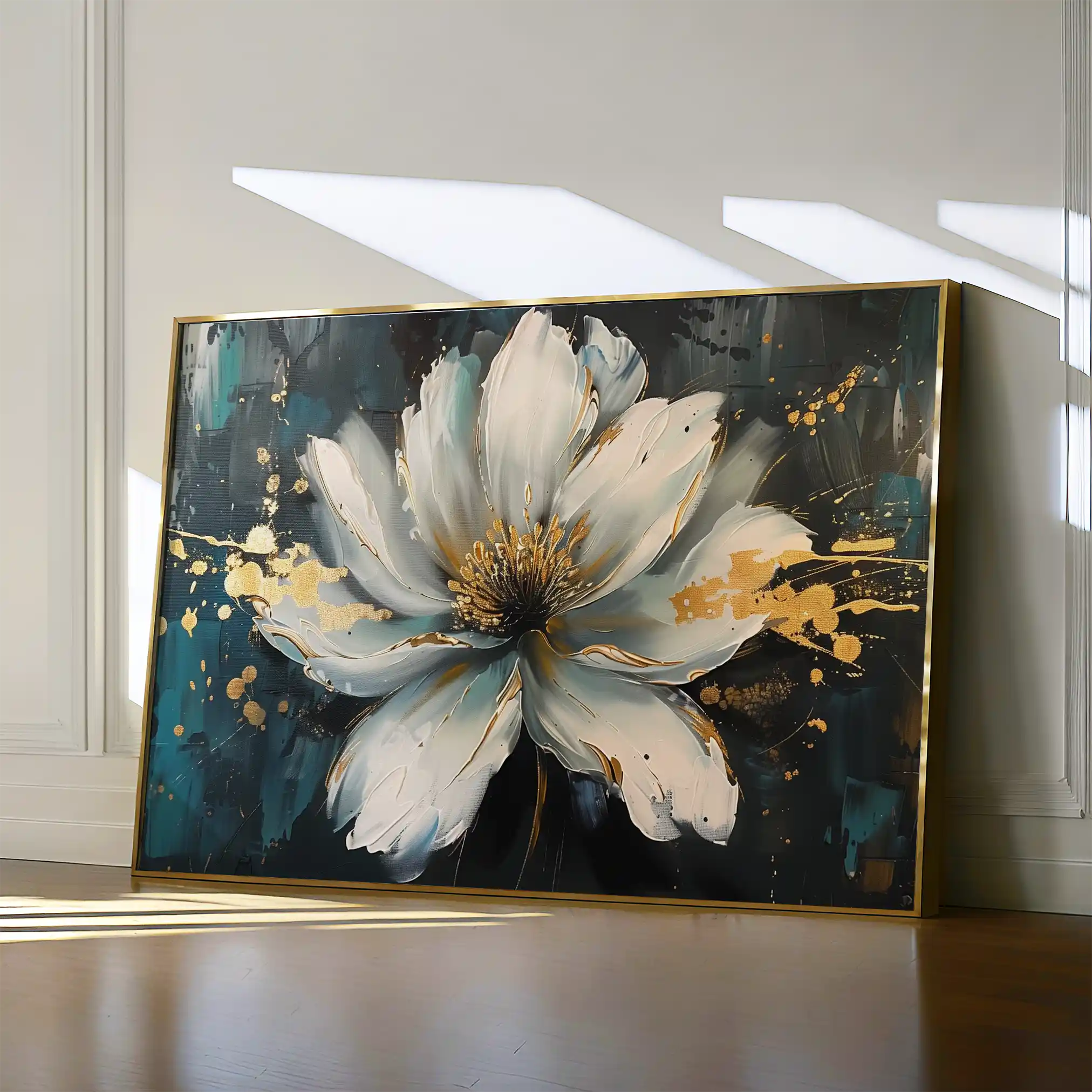Floral Canvas Wall Art WAD662-F 90 x 60 cm / Stretched on hidden frame