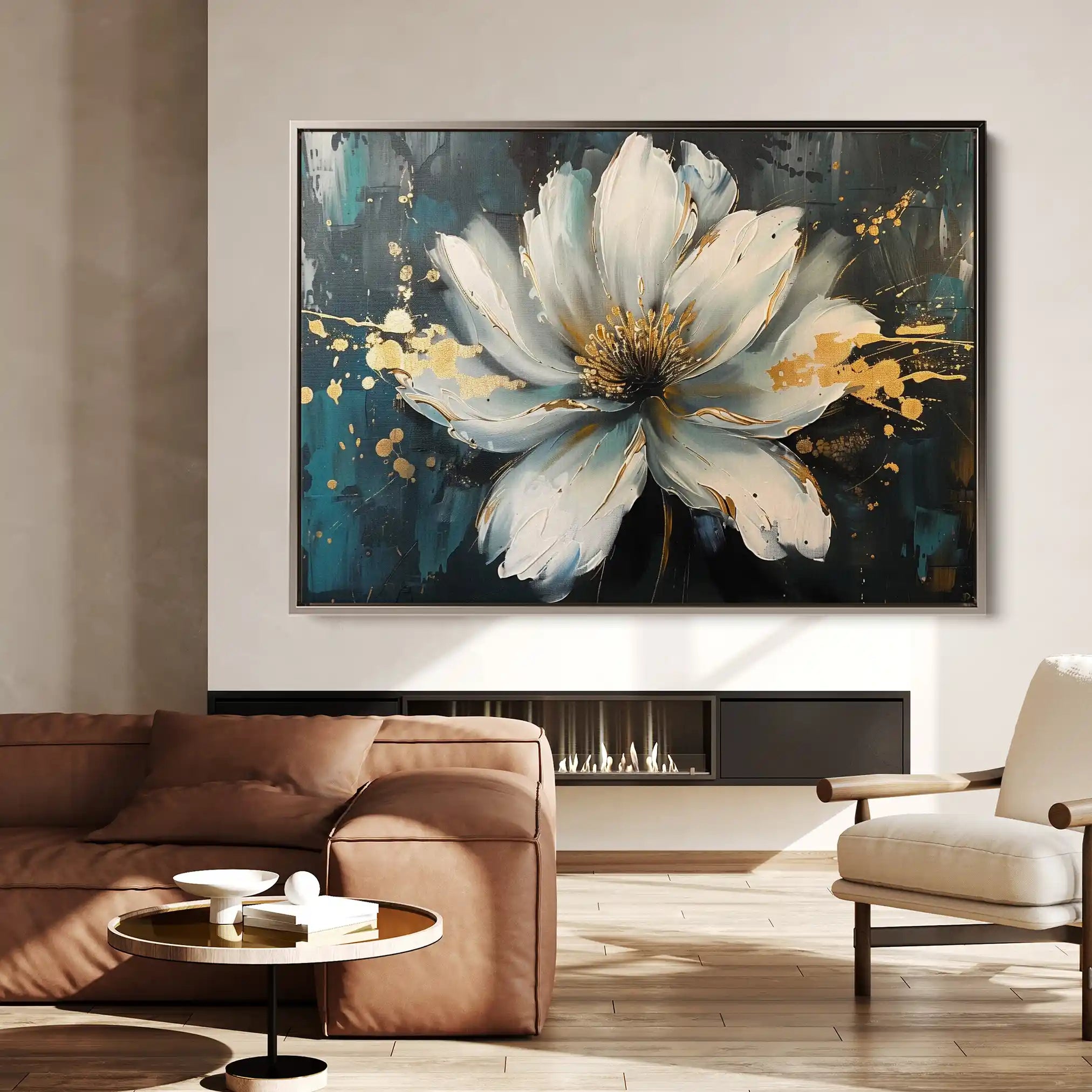 Floral Canvas Wall Art WAD662-F 90 x 60 cm / Stretched on hidden frame