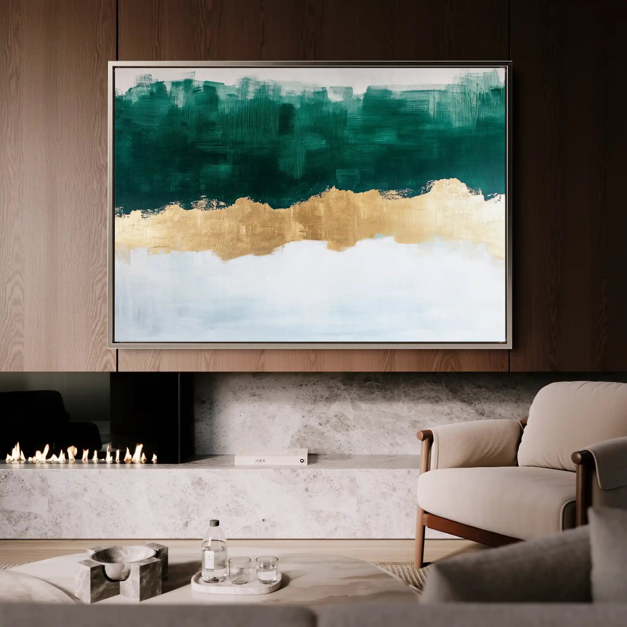 Abstract 663 Canvas Art 60 x 40 cm / Stretched on hidden frame