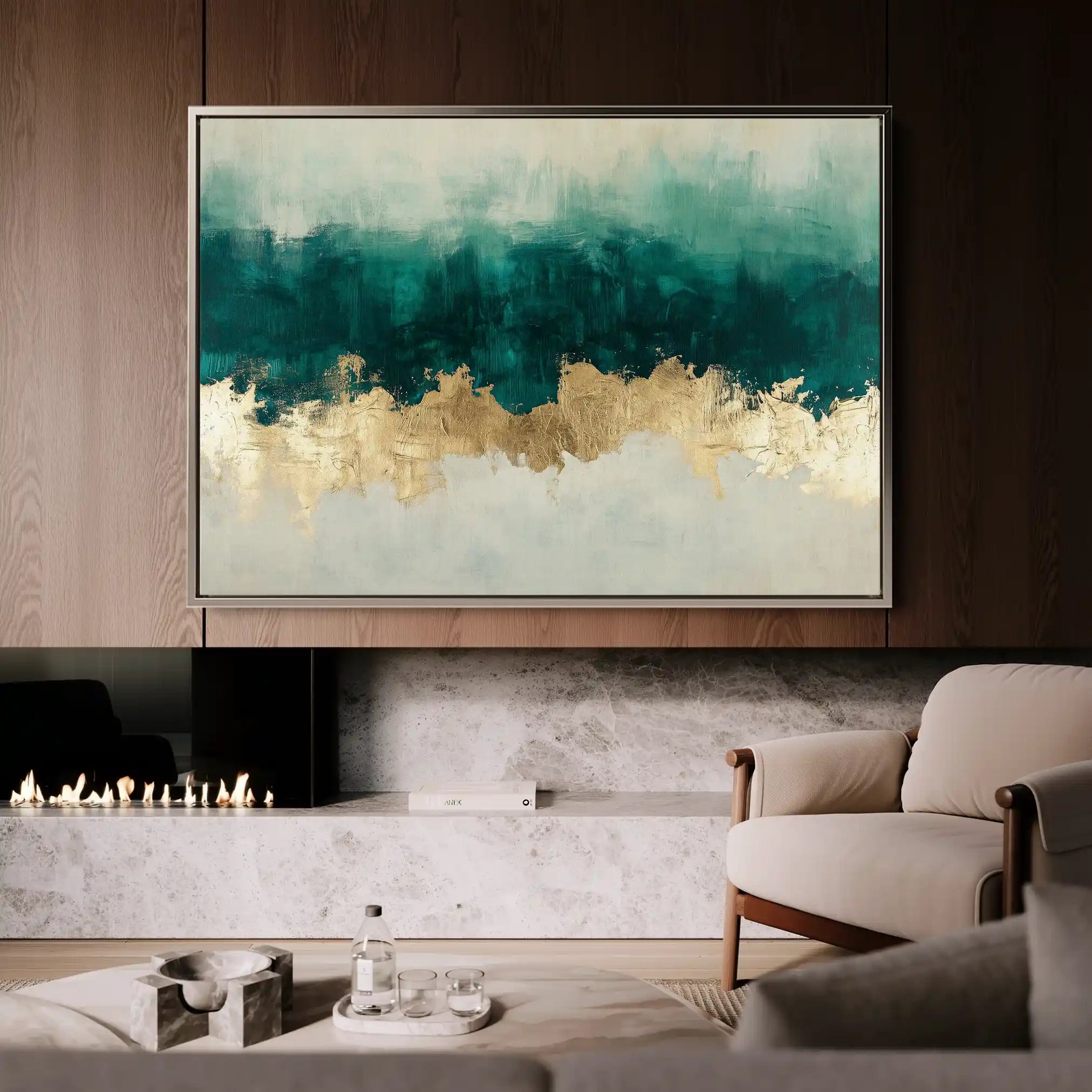 Abstract 664 Canvas Art 60 x 40 cm / Stretched on hidden frame