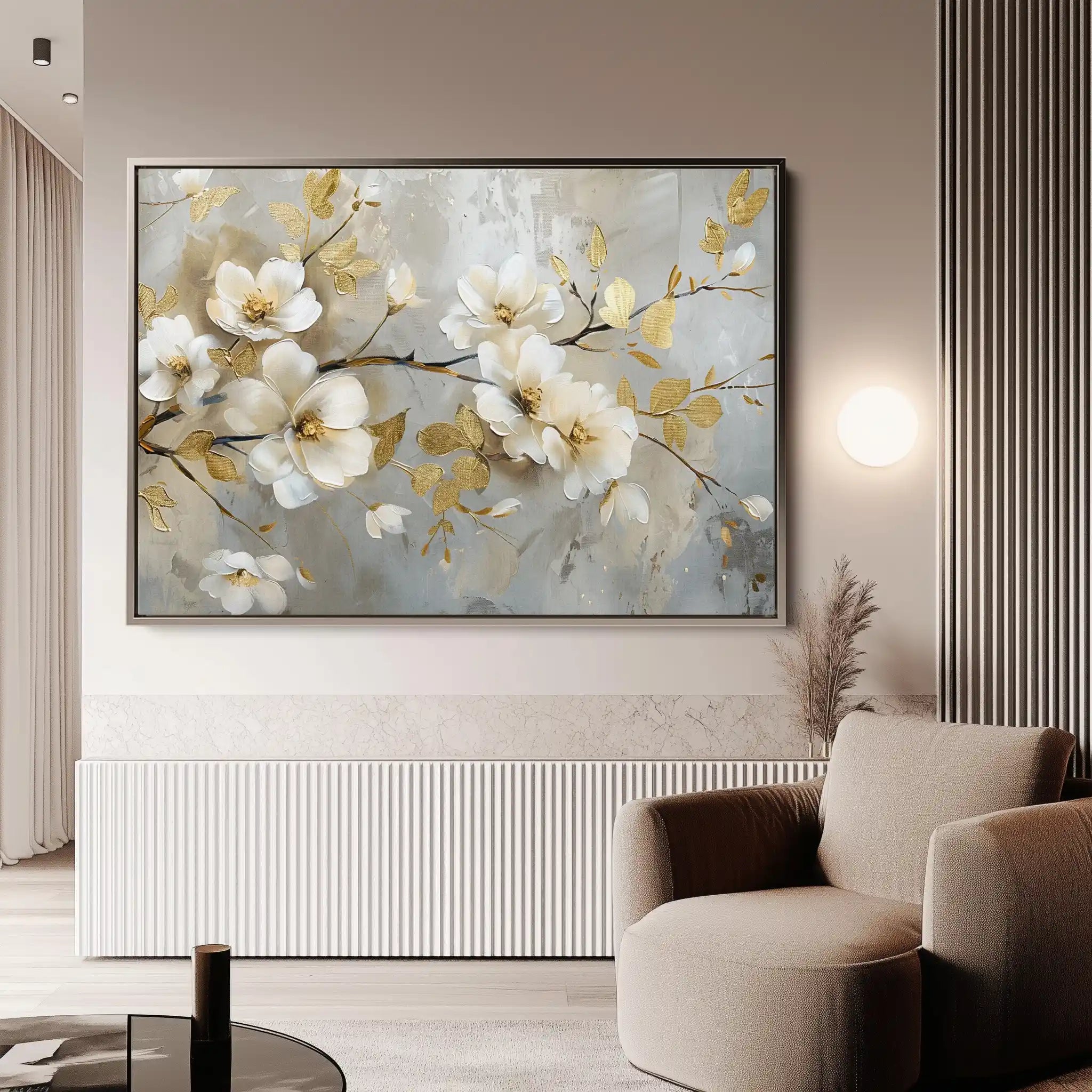 Floral Canvas Wall Art WAD665-F 90 x 60 cm / Stretched on hidden frame