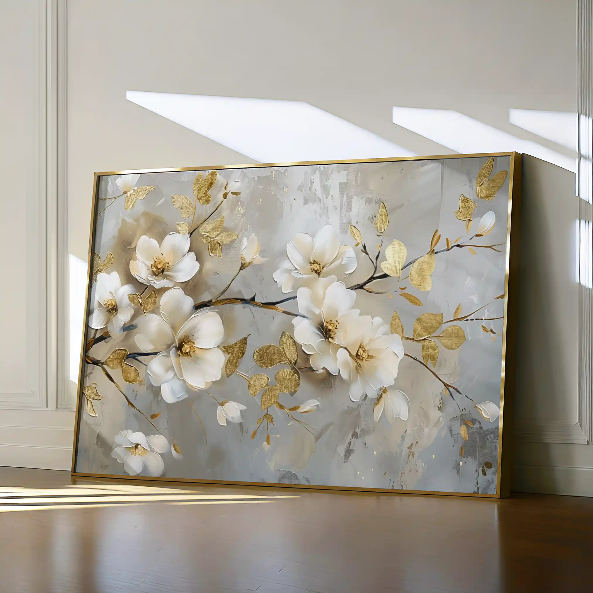 Floral Canvas Wall Art WAD665-F 90 x 60 cm / Stretched on hidden frame
