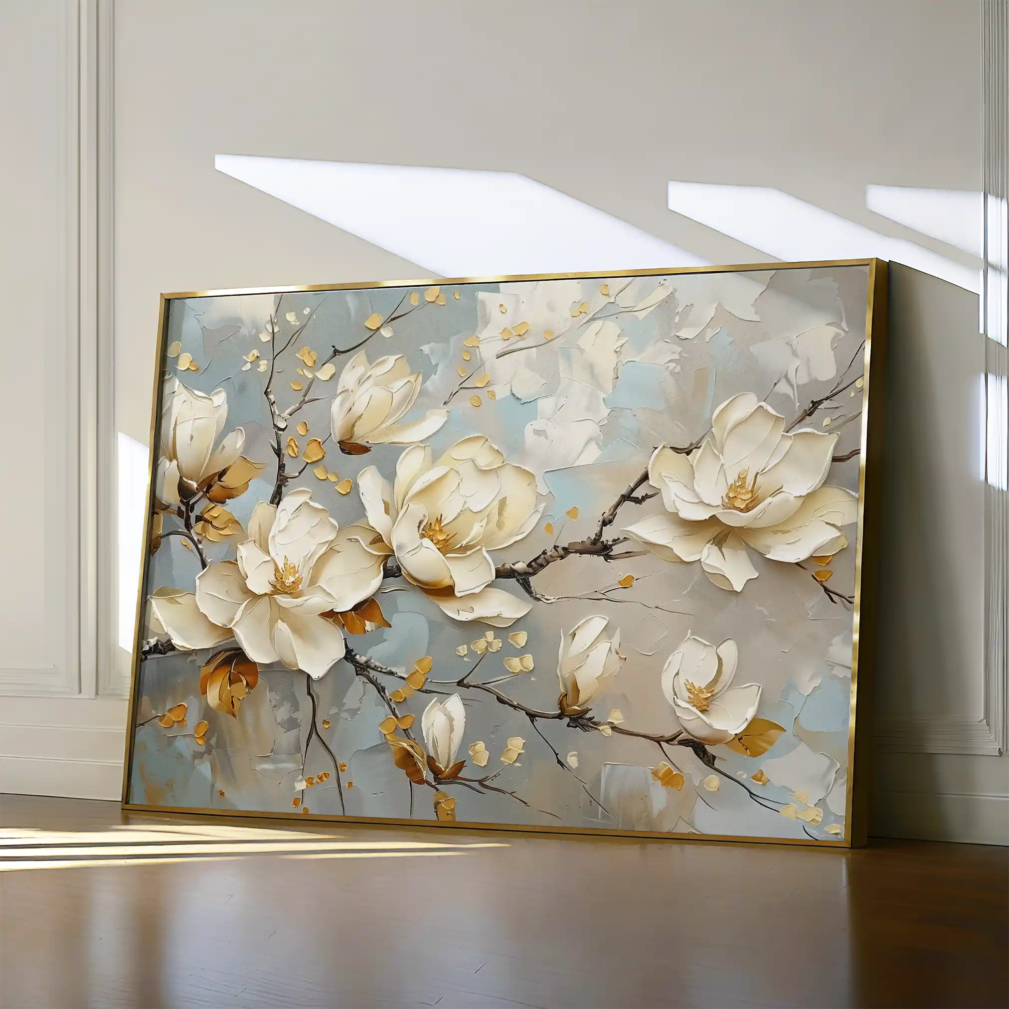 Floral Canvas Wall Art WAD666-F 90 x 60 cm / Stretched on hidden frame