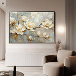 Floral Canvas Wall Art WAD666-F 90 x 60 cm / Stretched on hidden frame