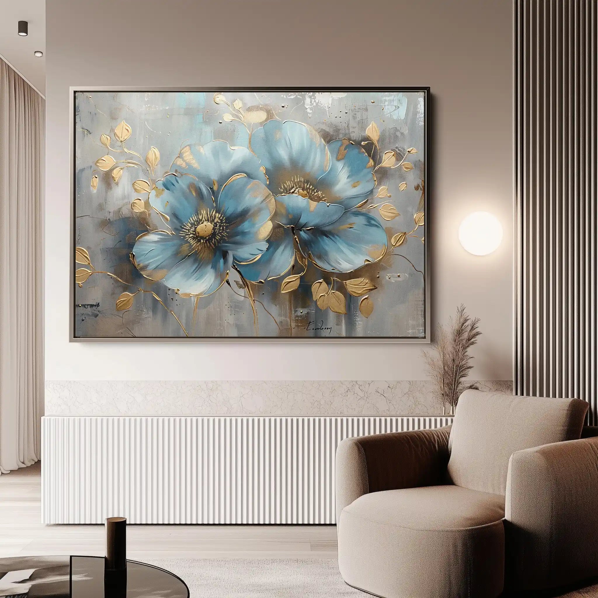 Floral Canvas Wall Art WAD668-F 90 x 60 cm / Stretched on hidden frame