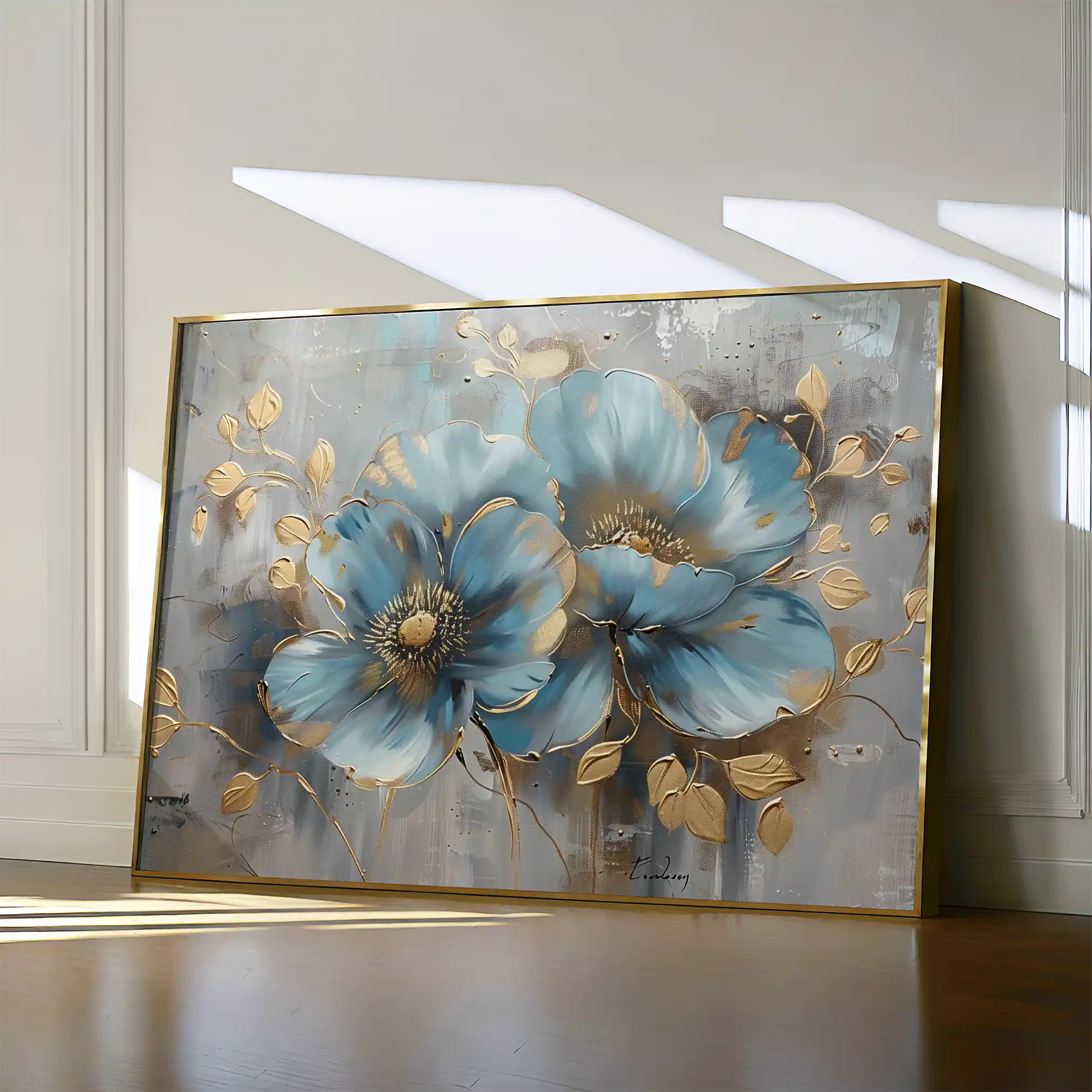 Floral Canvas Wall Art WAD668-F 90 x 60 cm / Stretched on hidden frame