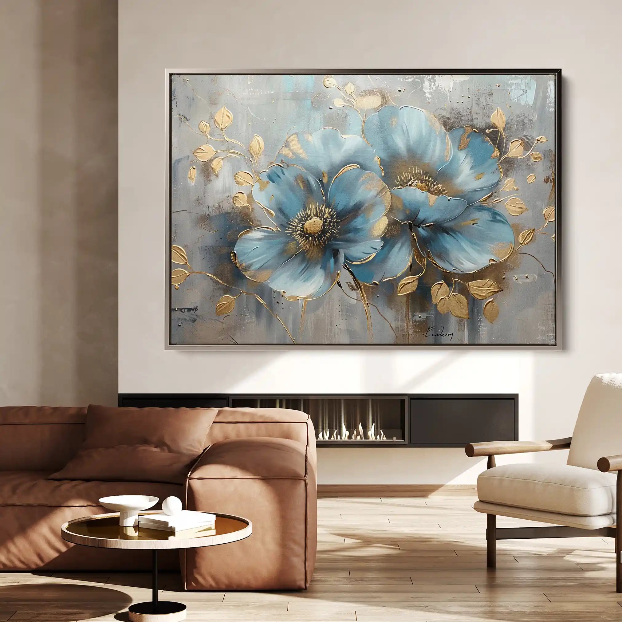Floral Canvas Wall Art WAD668-F 90 x 60 cm / Stretched on hidden frame