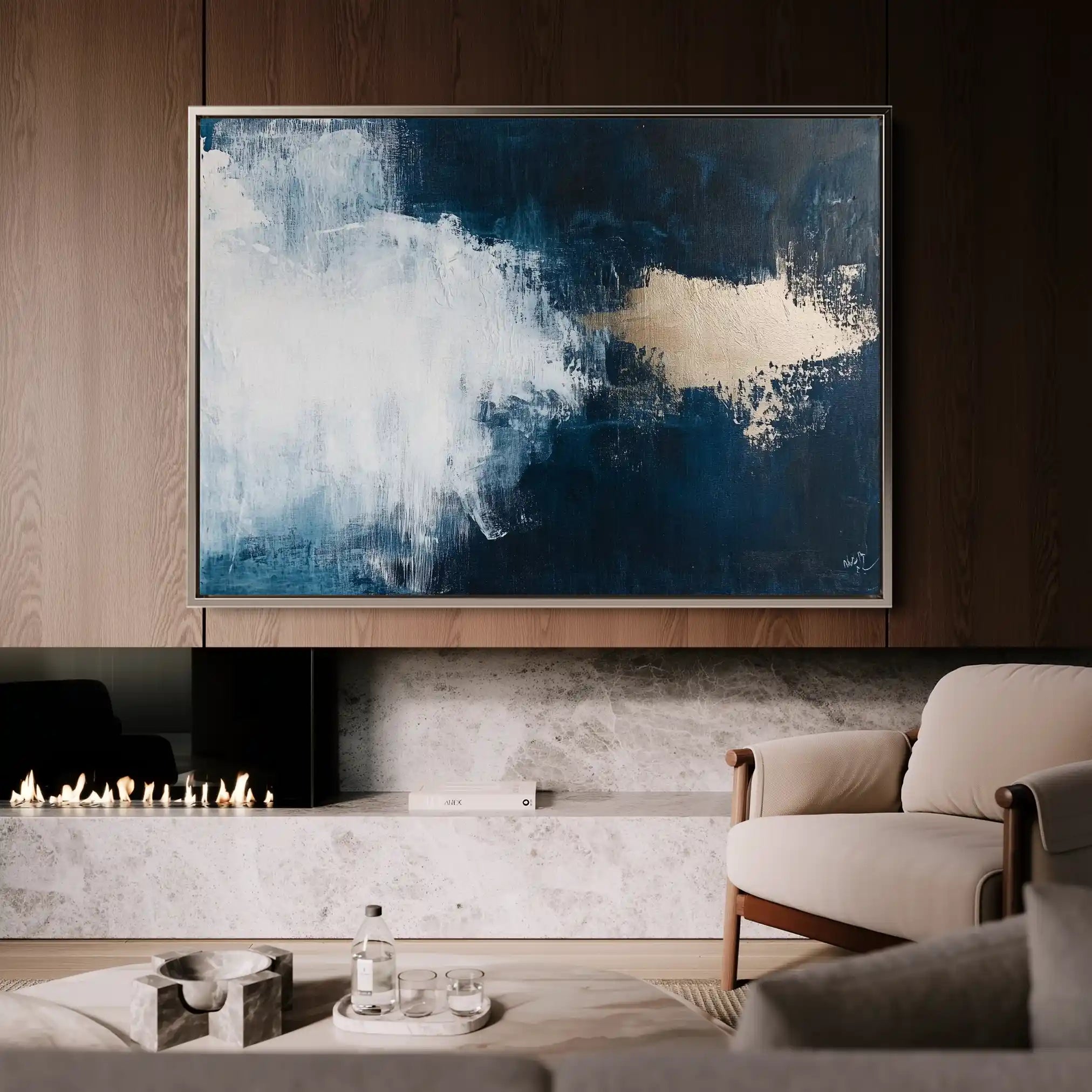 Abstract 669 Canvas Art 60 x 40 cm / Stretched on hidden frame