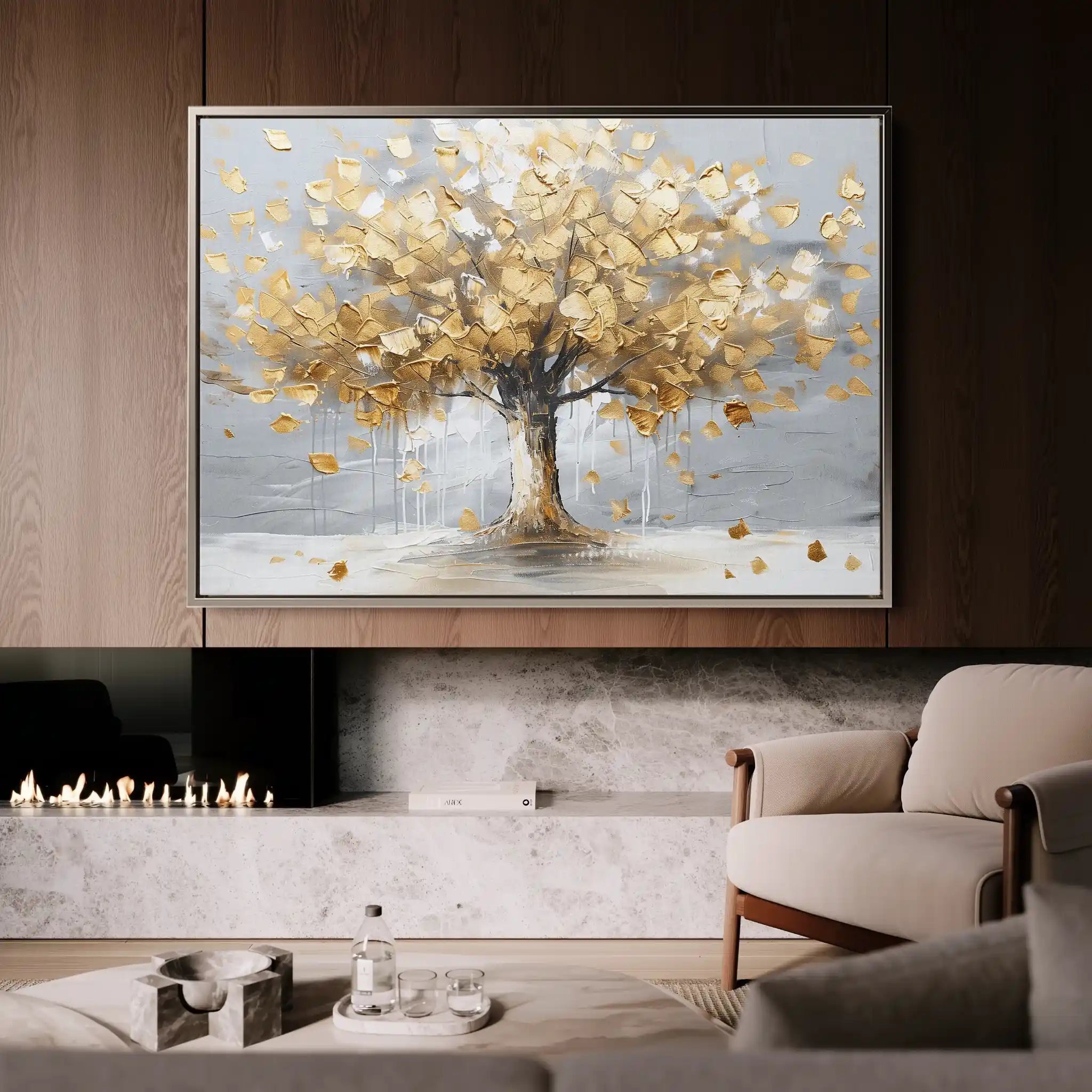 Floral Canvas Wall Art WAD669-F 90 x 60 cm / Stretched on hidden frame