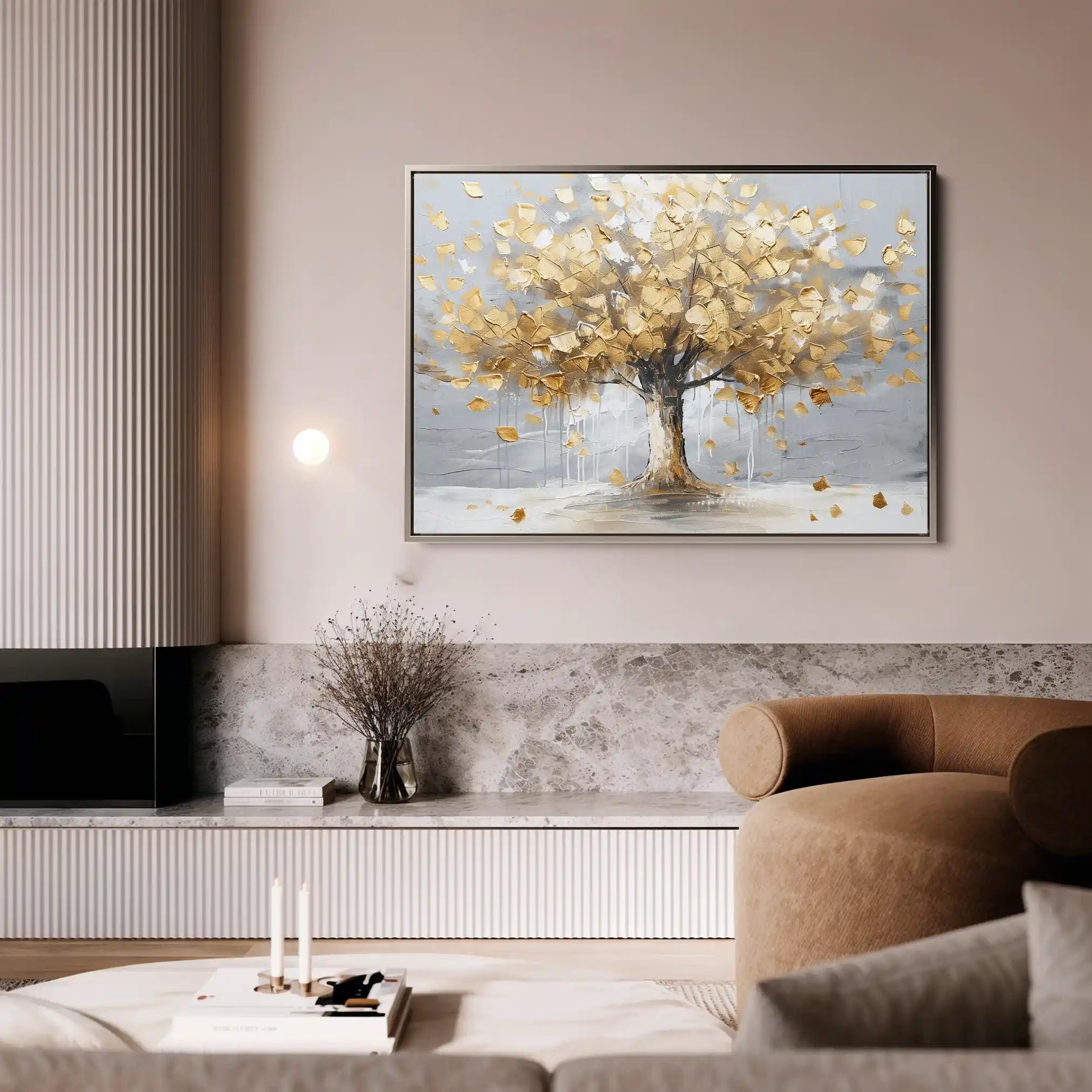 Floral Canvas Wall Art WAD669-F 90 x 60 cm / Stretched on hidden frame
