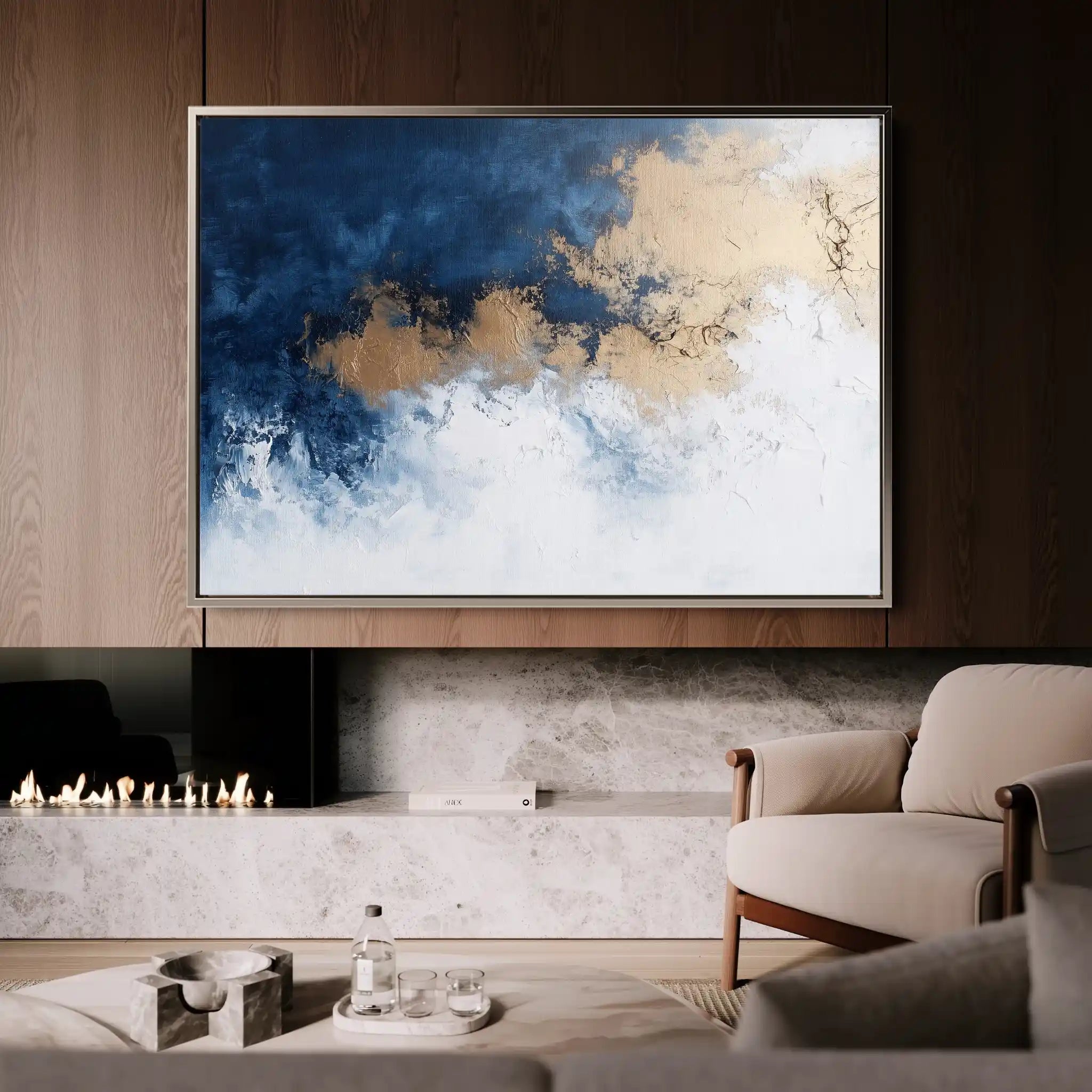 Abstract 671 Canvas Art 60 x 40 cm / Stretched on hidden frame