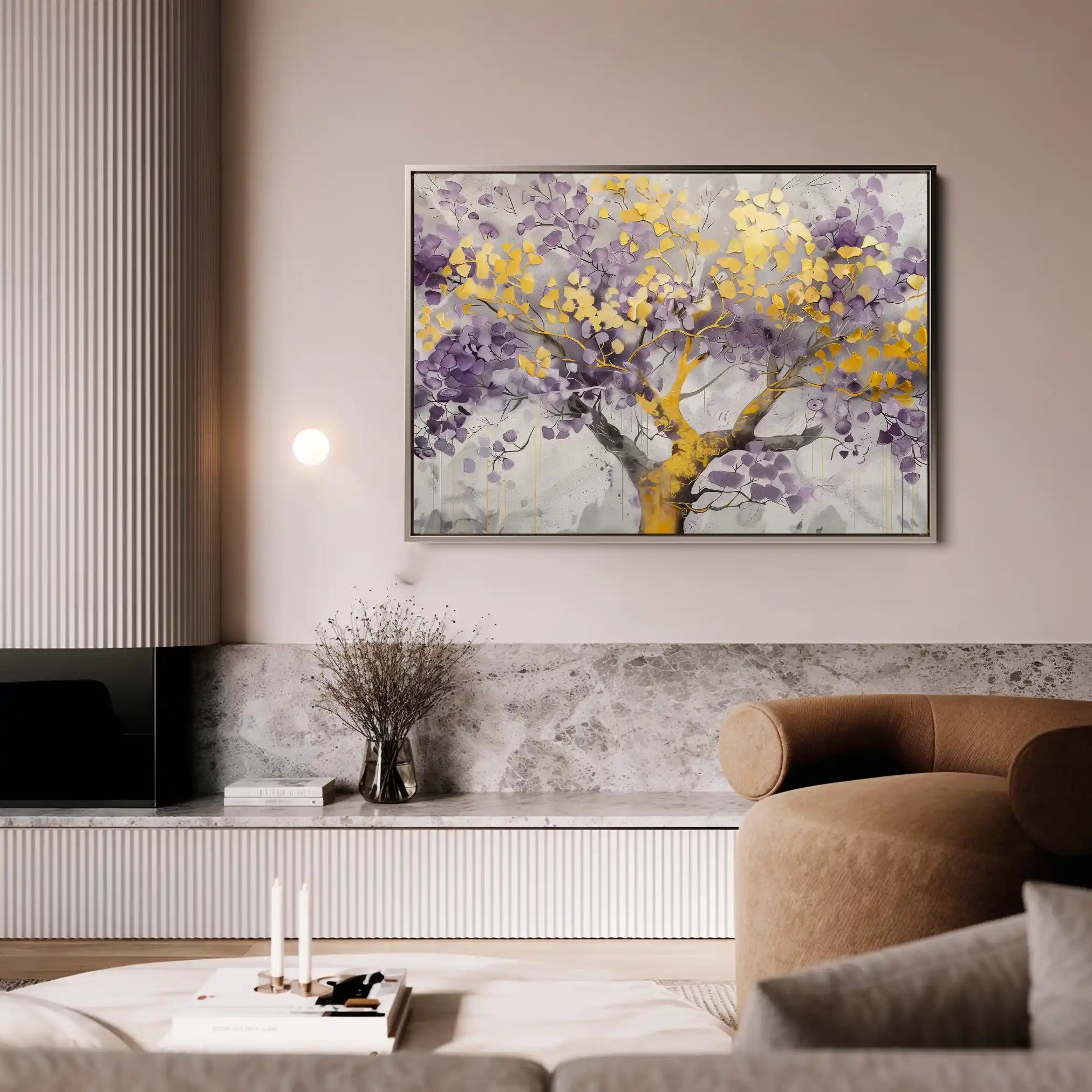 Floral Canvas Wall Art WAD671-F 90 x 60 cm / Stretched on hidden frame