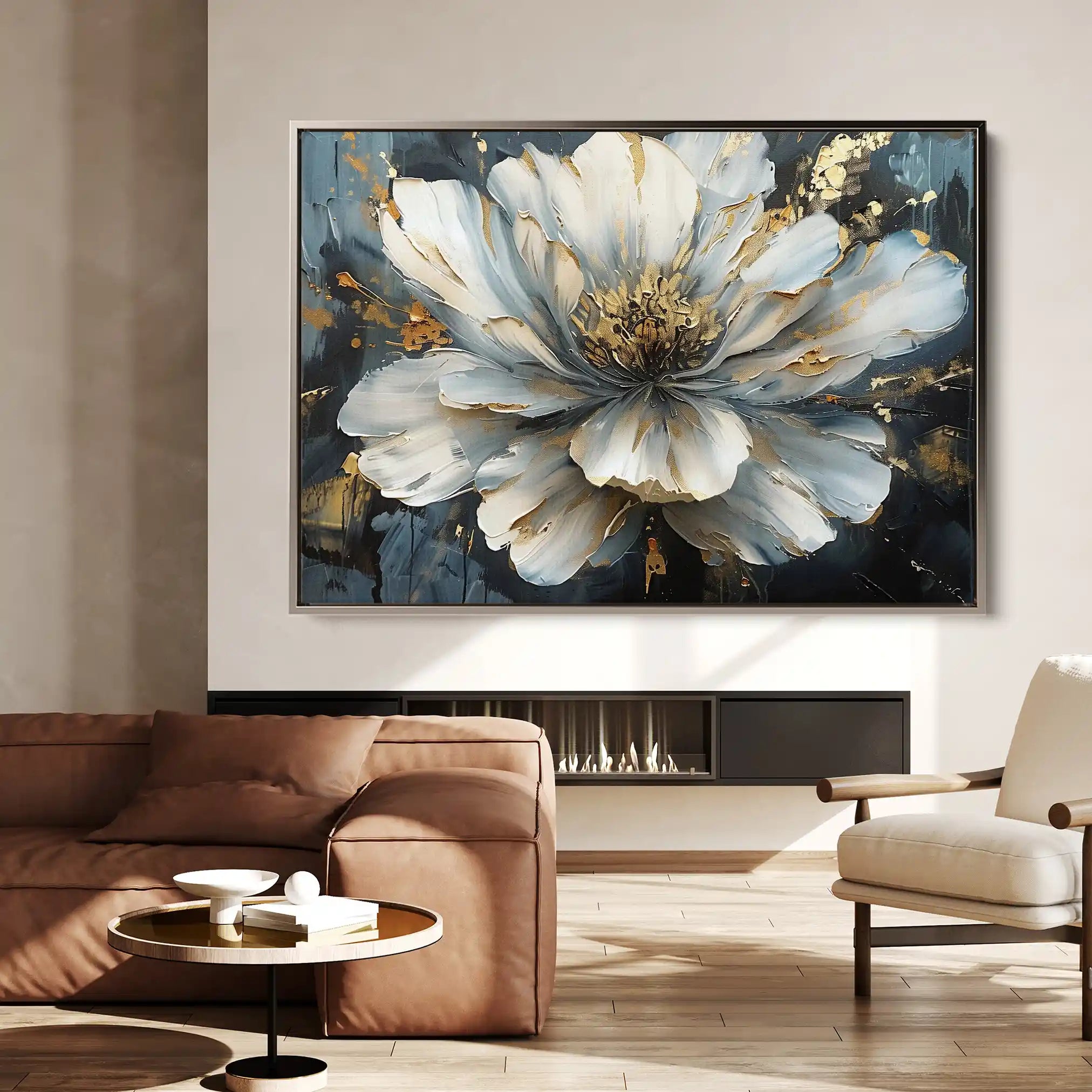Floral Canvas Wall Art WAD672-F 90 x 60 cm / Stretched on hidden frame