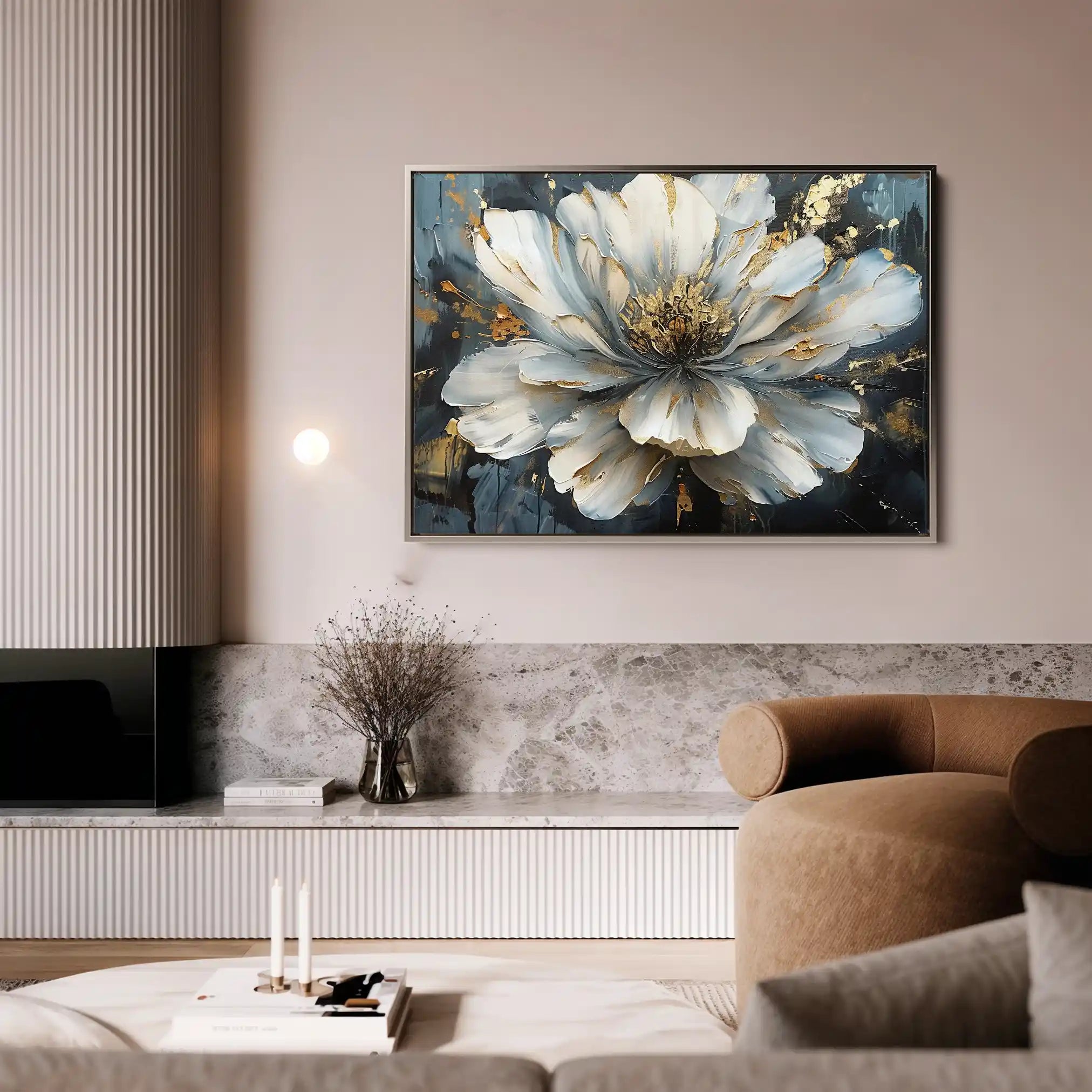Floral Canvas Wall Art WAD672-F 90 x 60 cm / Stretched on hidden frame