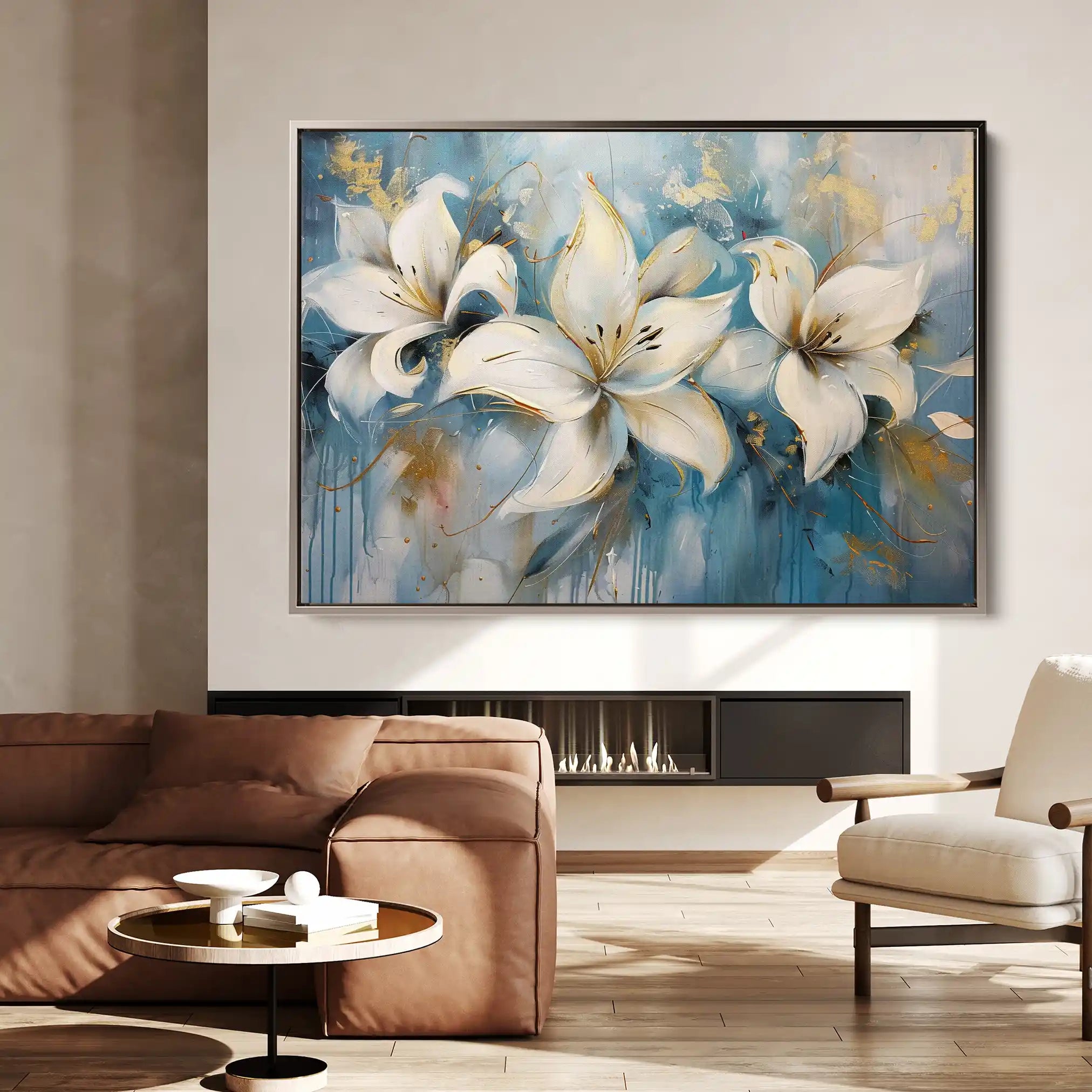 Floral Canvas Wall Art WAD678-F 90 x 60 cm / Stretched on hidden frame