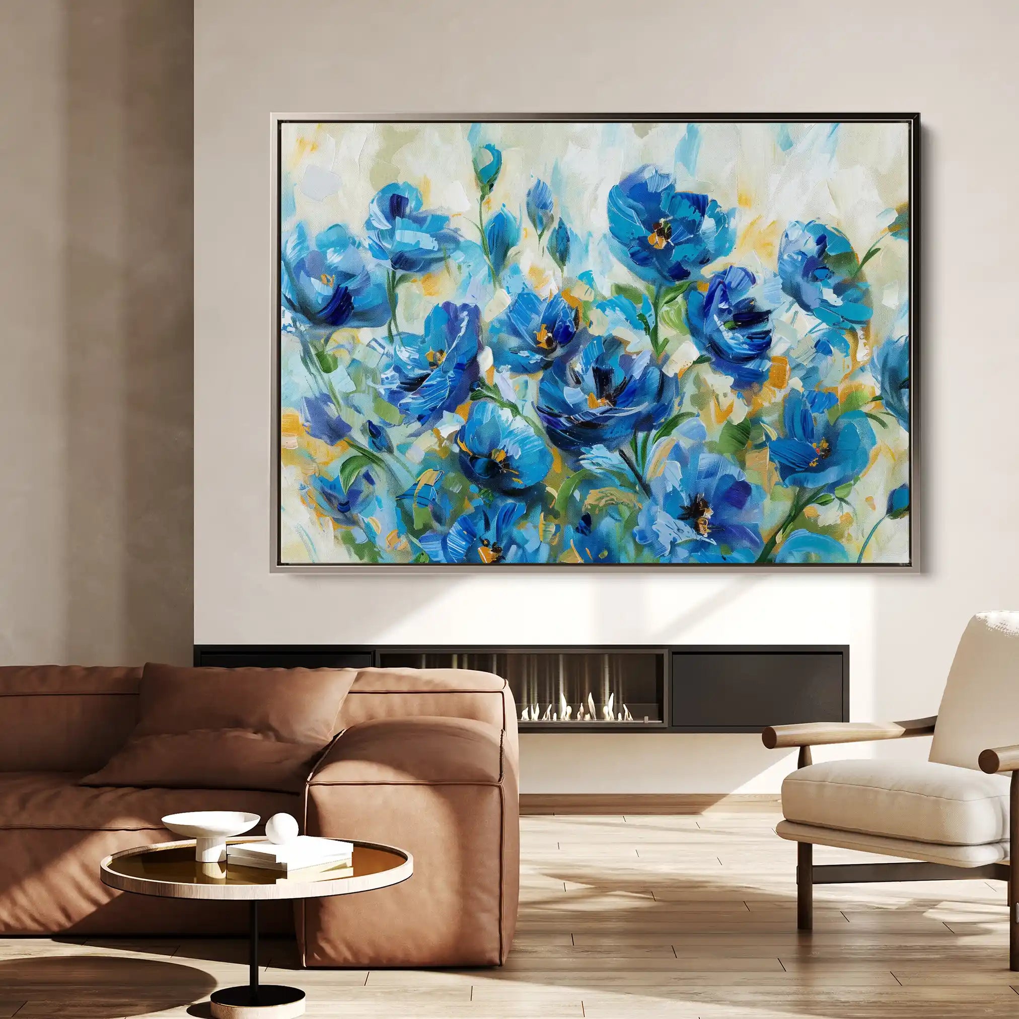 Floral Canvas Wall Art WAD680-F 90 x 60 cm / Stretched on hidden frame