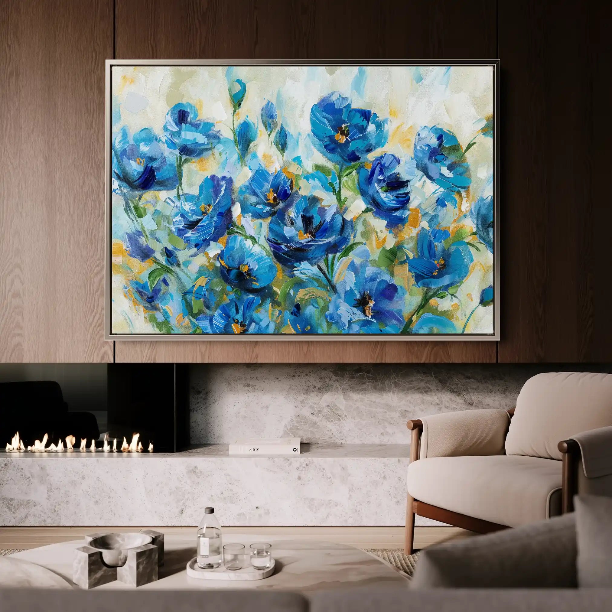 Floral Canvas Wall Art WAD680-F 90 x 60 cm / Stretched on hidden frame