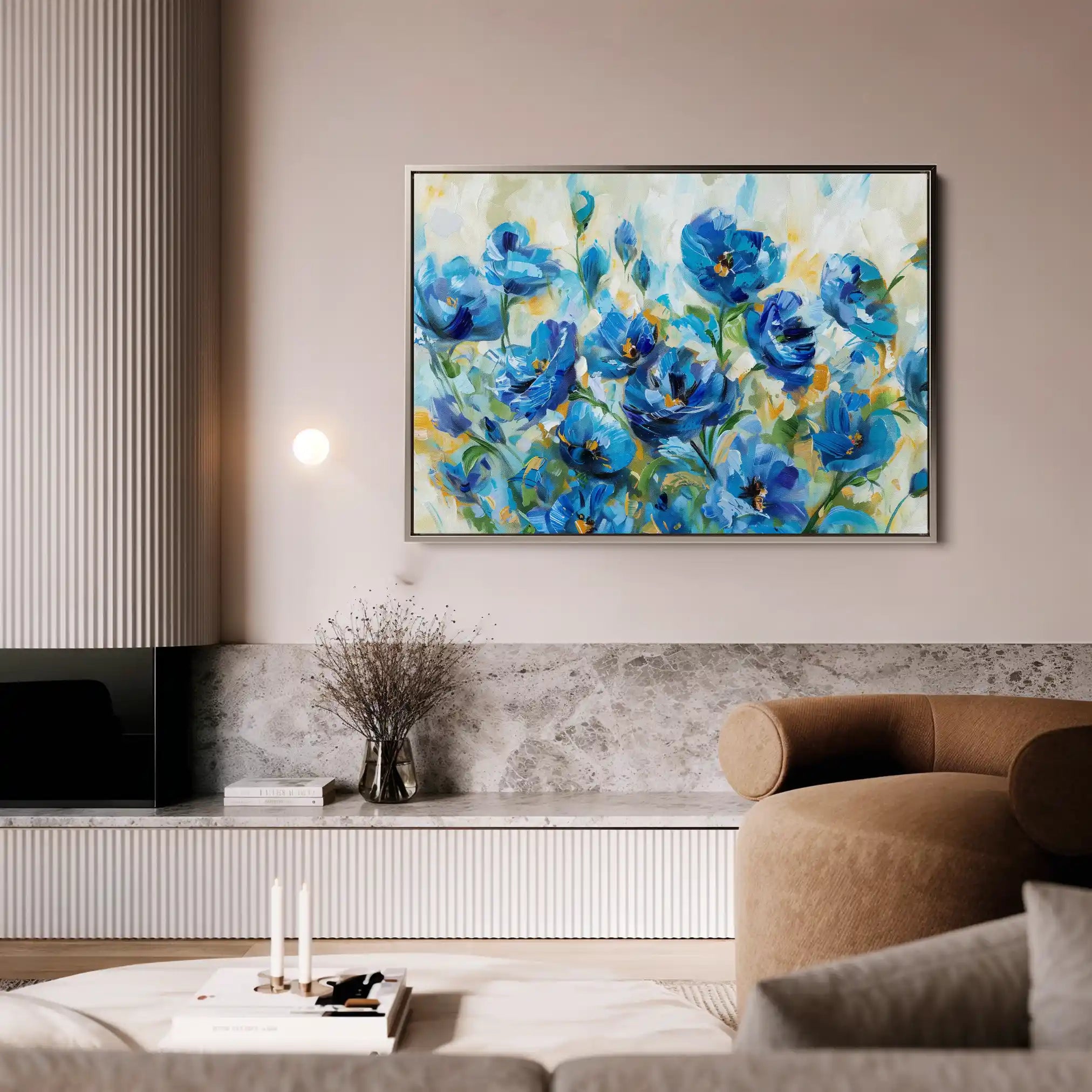 Floral Canvas Wall Art WAD680-F 90 x 60 cm / Stretched on hidden frame