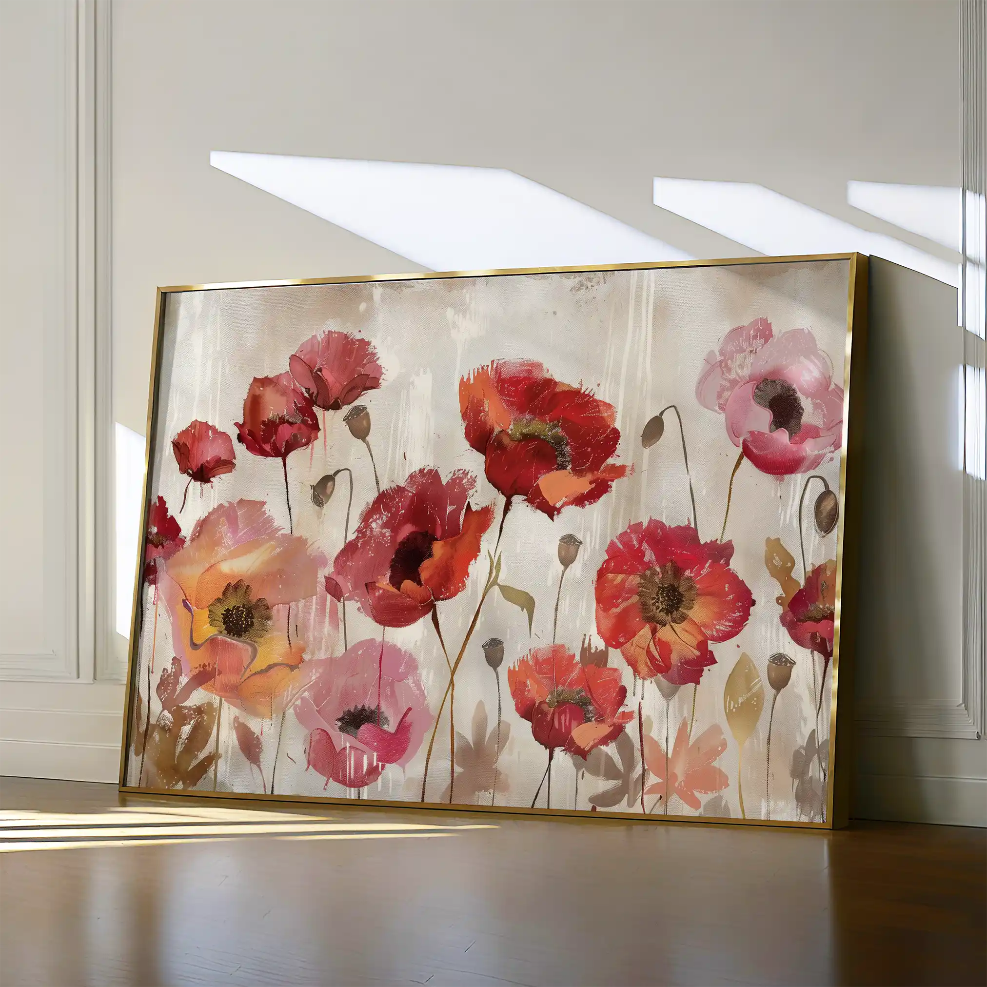 Floral Canvas Wall Art WAD684-F 90 x 60 cm / Stretched on hidden frame