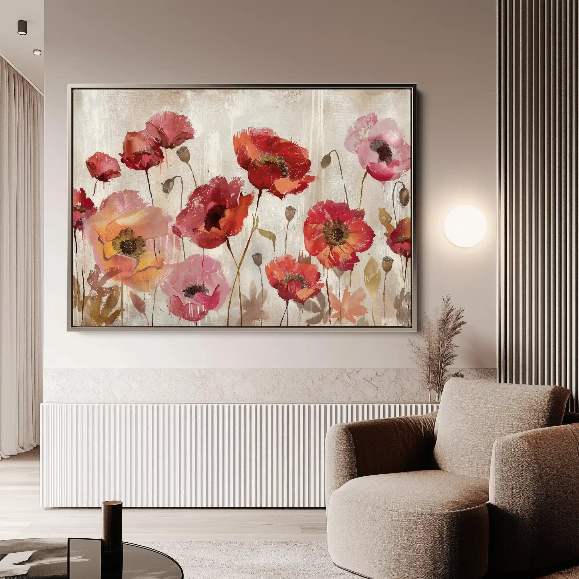 Floral Canvas Wall Art WAD684-F 90 x 60 cm / Stretched on hidden frame