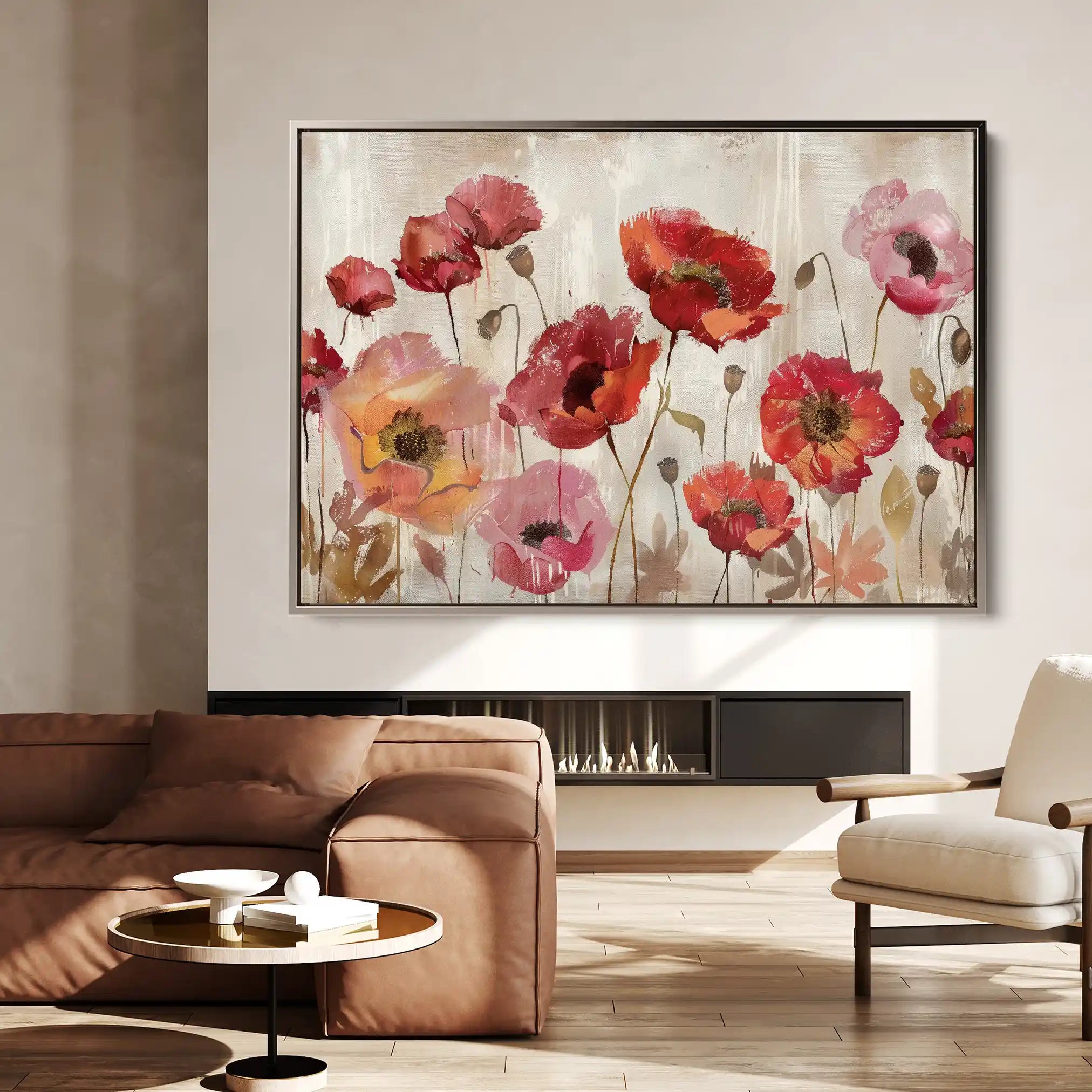 Floral Canvas Wall Art WAD684-F 90 x 60 cm / Stretched on hidden frame