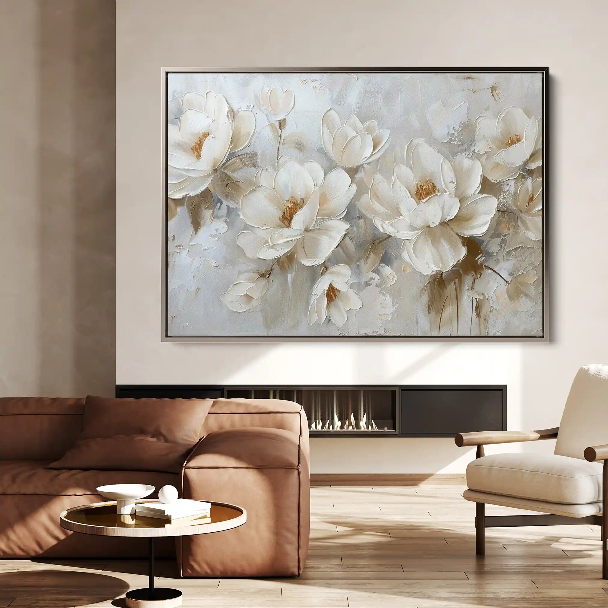 Floral Canvas Wall Art WAD686-F 90 x 60 cm / Stretched on hidden frame