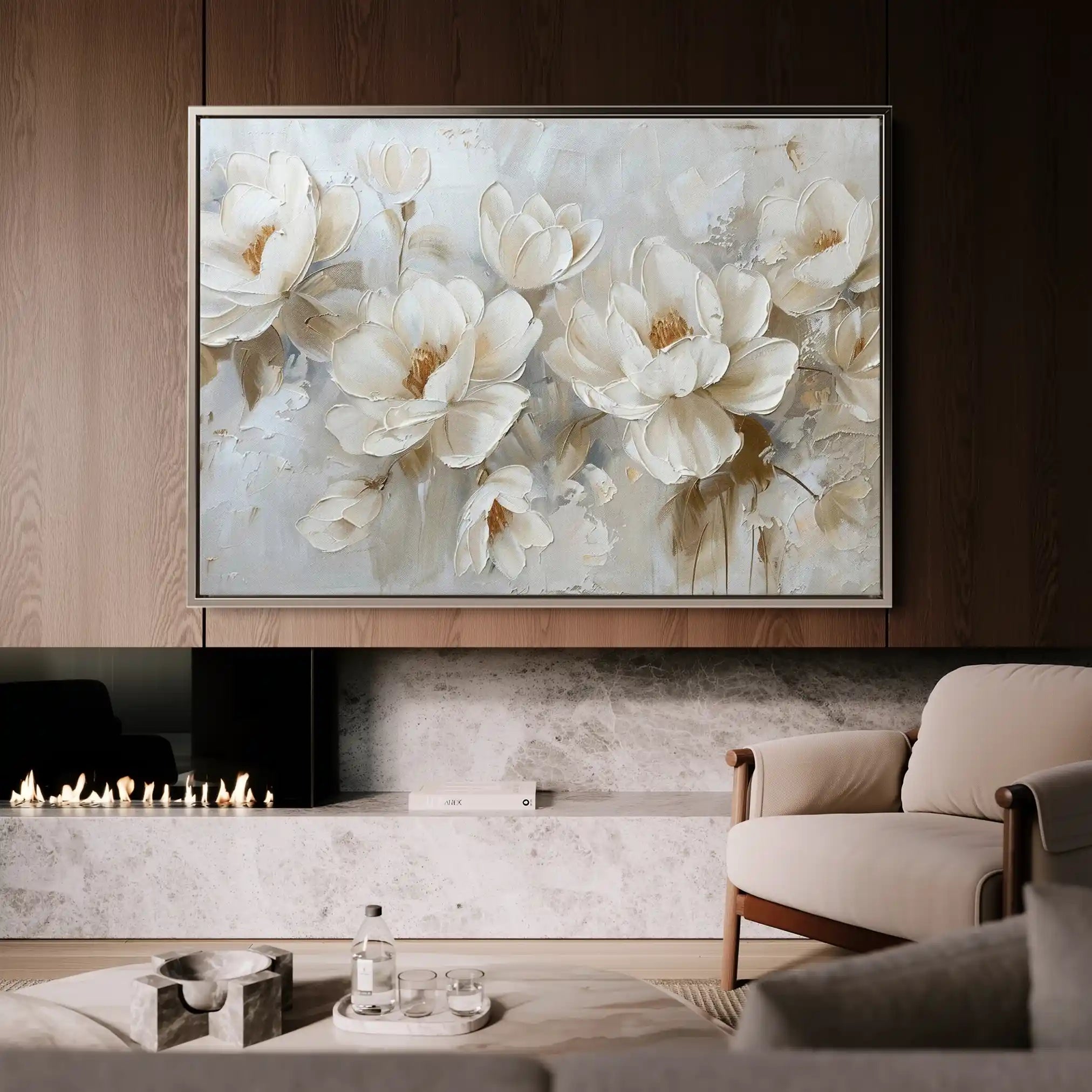 Floral Canvas Wall Art WAD686-F 90 x 60 cm / Stretched on hidden frame