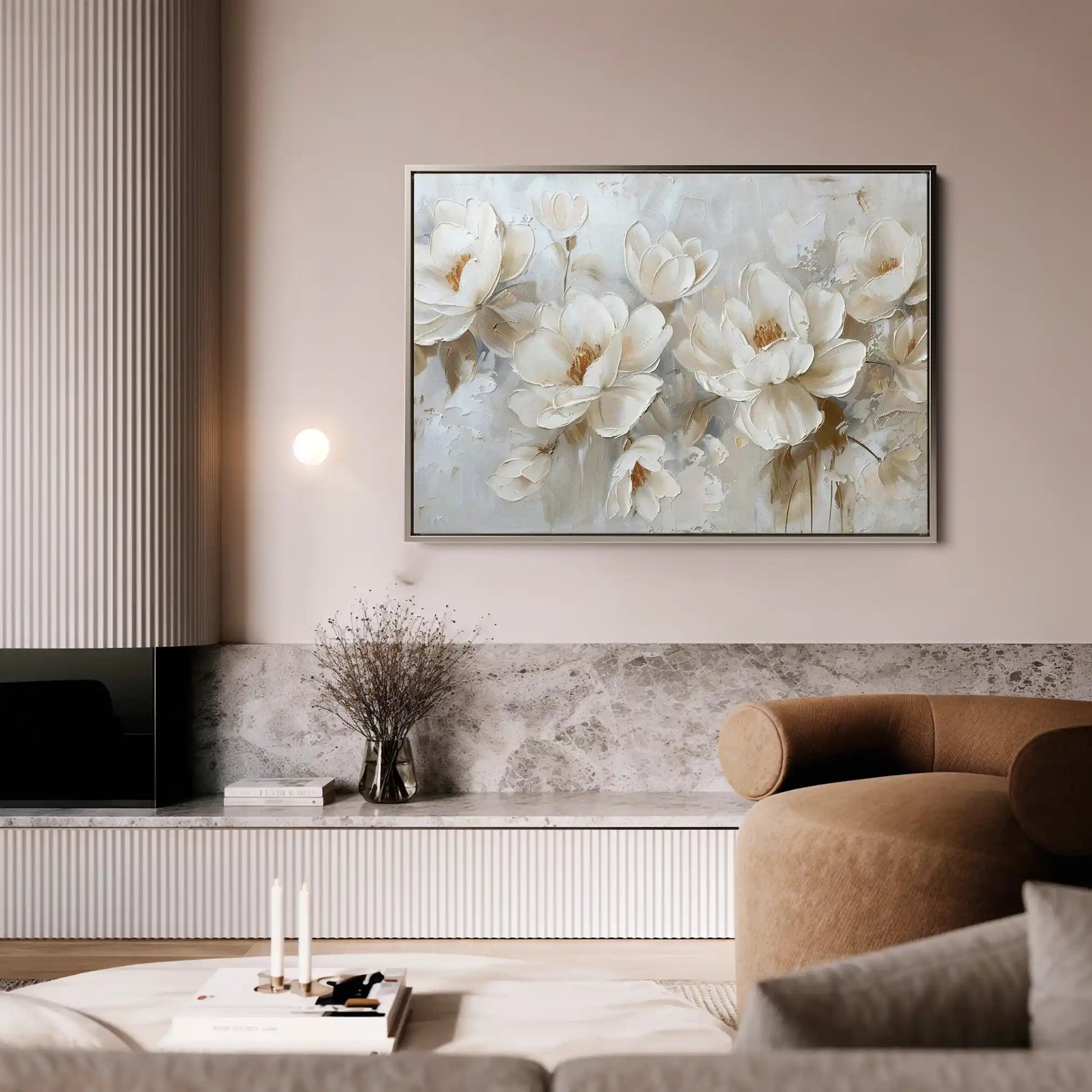 Floral Canvas Wall Art WAD686-F 90 x 60 cm / Stretched on hidden frame