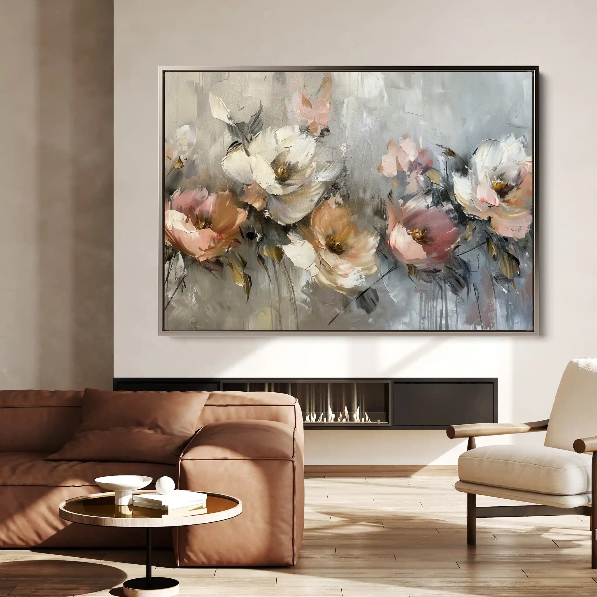 Floral Canvas Wall Art WAD688-F 90 x 60 cm / Stretched on hidden frame