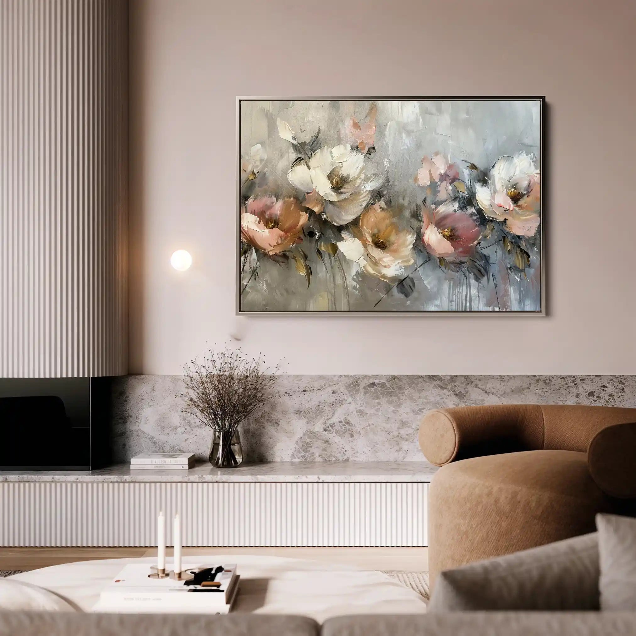 Floral Canvas Wall Art WAD688-F 90 x 60 cm / Stretched on hidden frame