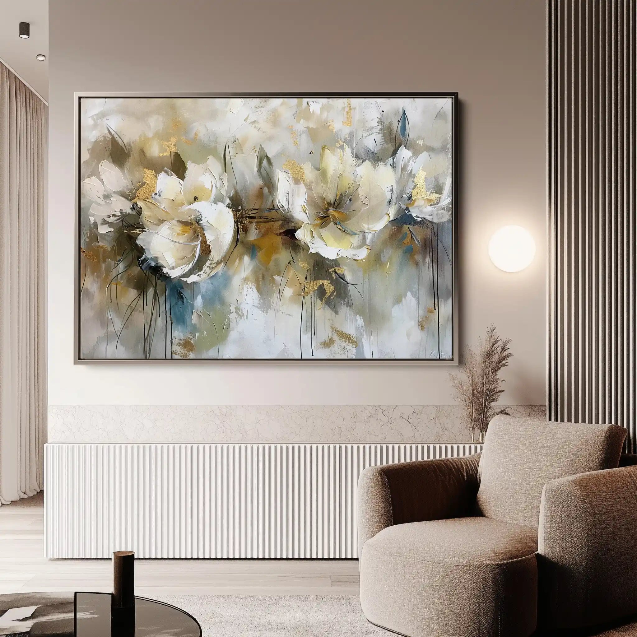 Floral Canvas Wall Art WAD689-F 90 x 60 cm / Stretched on hidden frame
