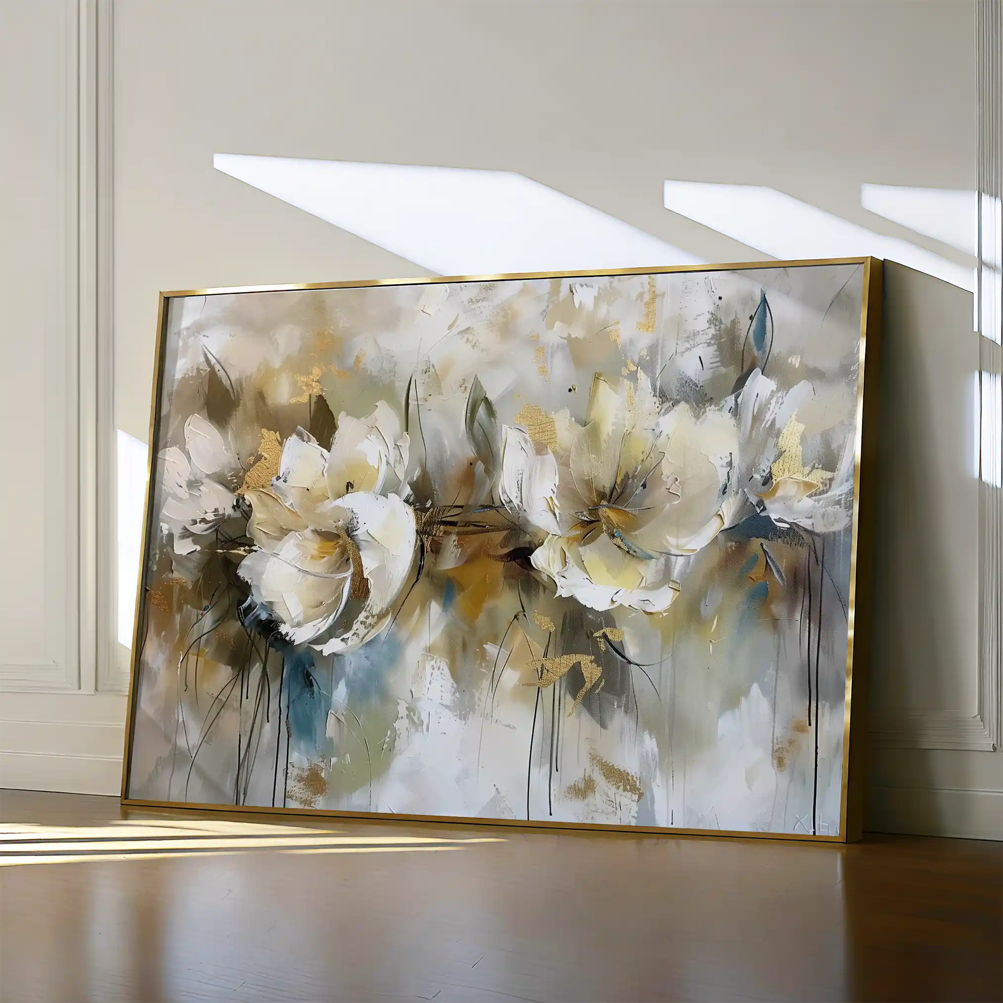 Floral Canvas Wall Art WAD689-F 90 x 60 cm / Stretched on hidden frame