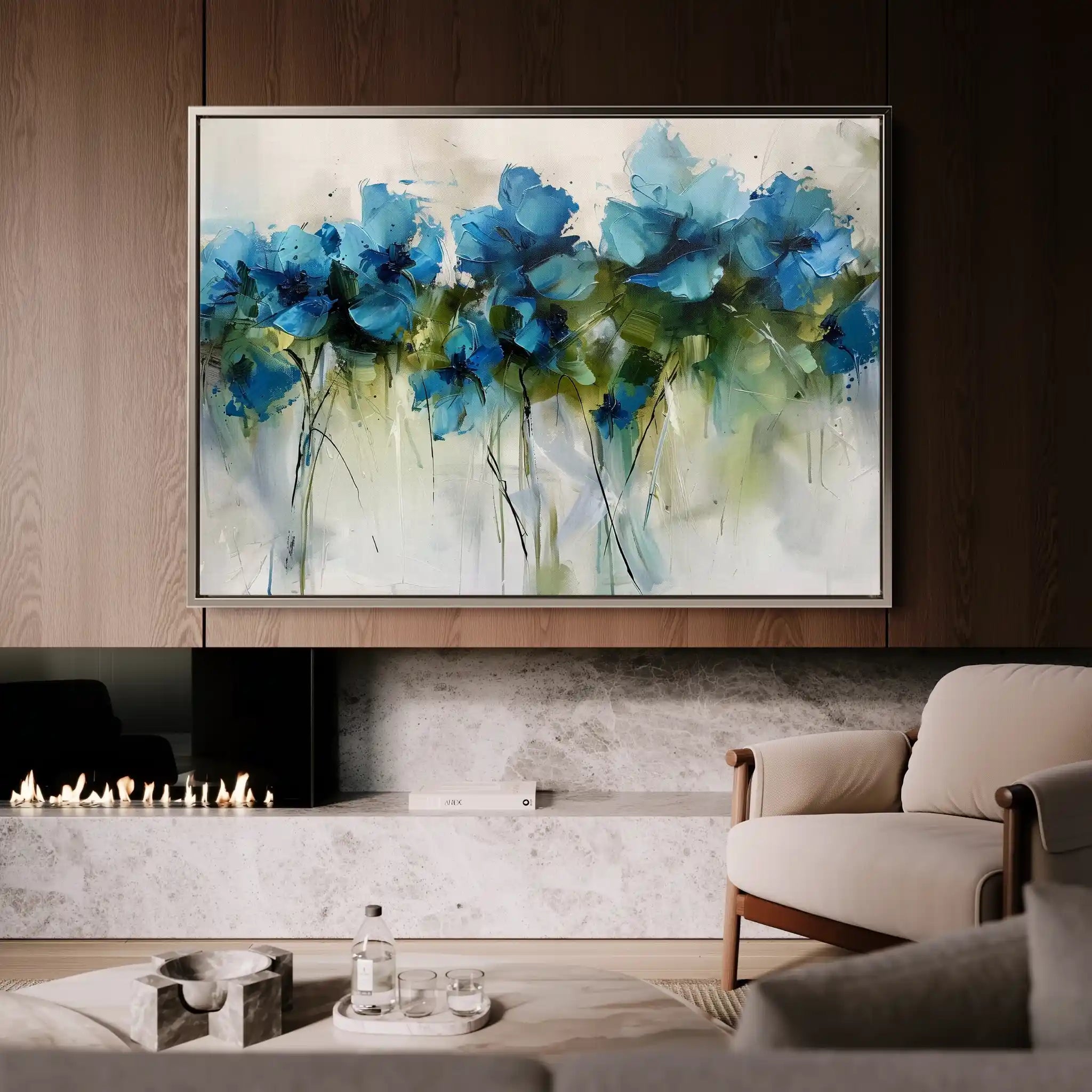 Floral Canvas Wall Art WAD690-F 90 x 60 cm / Stretched on hidden frame