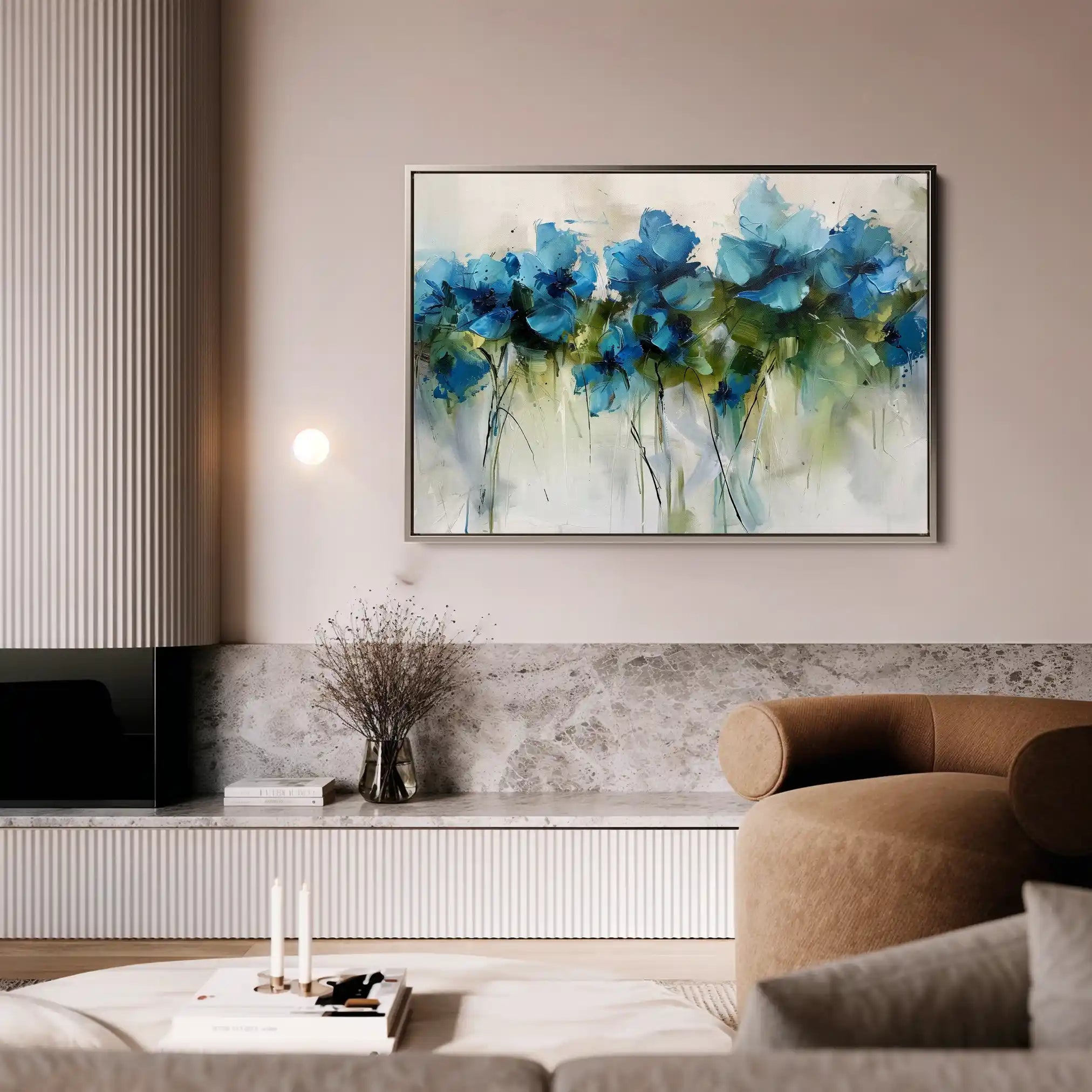 Floral Canvas Wall Art WAD690-F 90 x 60 cm / Stretched on hidden frame