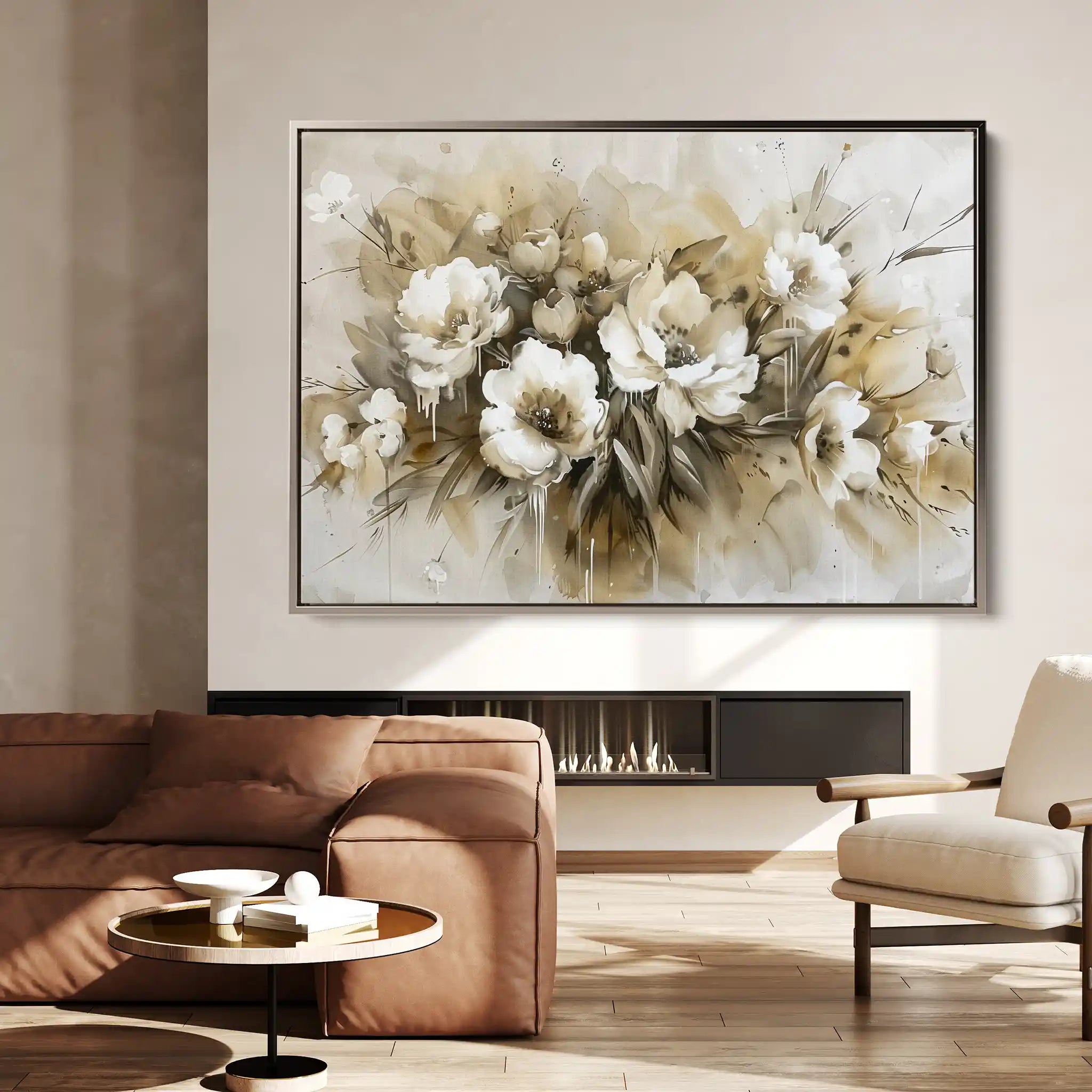 Floral Canvas Wall Art WAD691-F 90 x 60 cm / Stretched on hidden frame
