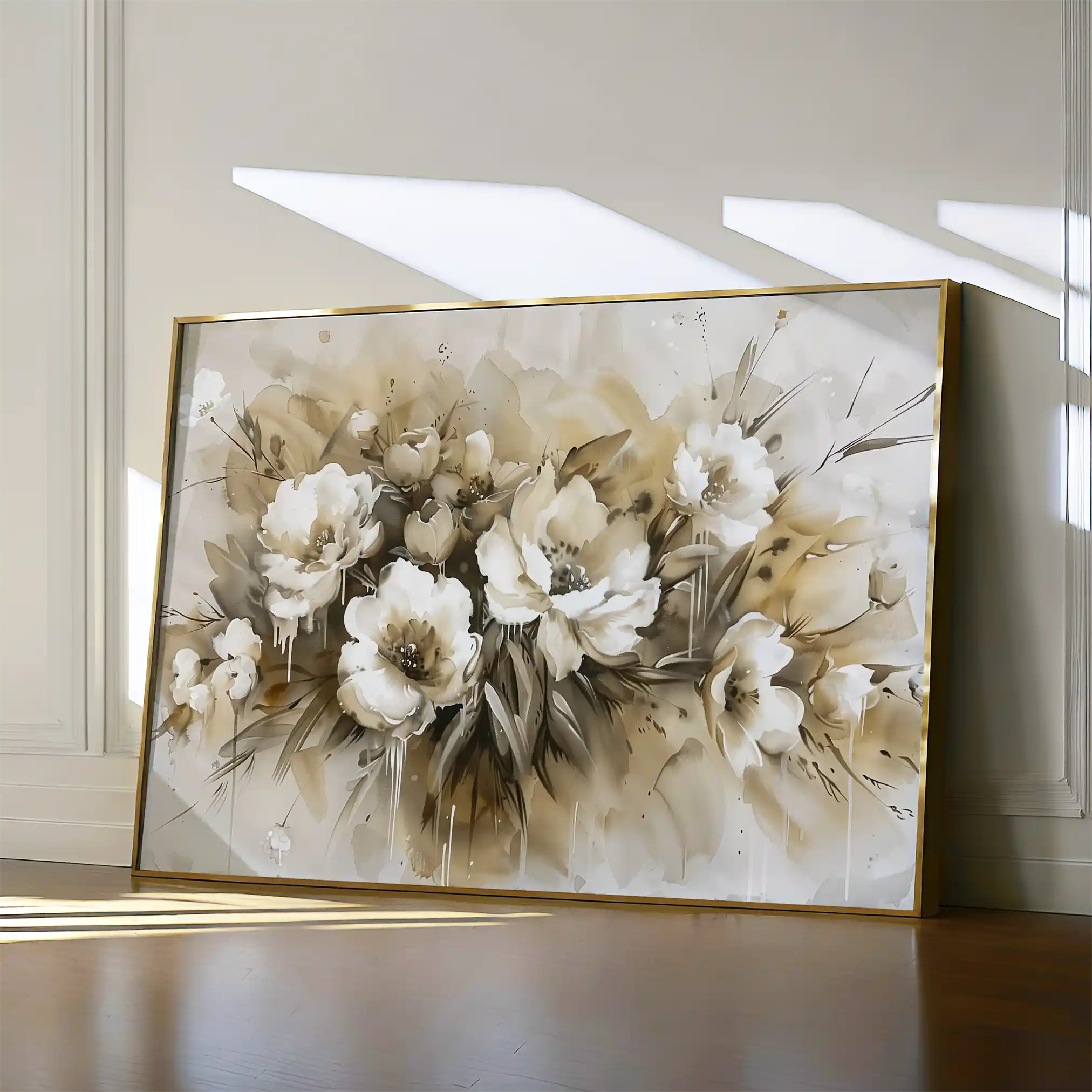 Floral Canvas Wall Art WAD691-F 90 x 60 cm / Stretched on hidden frame