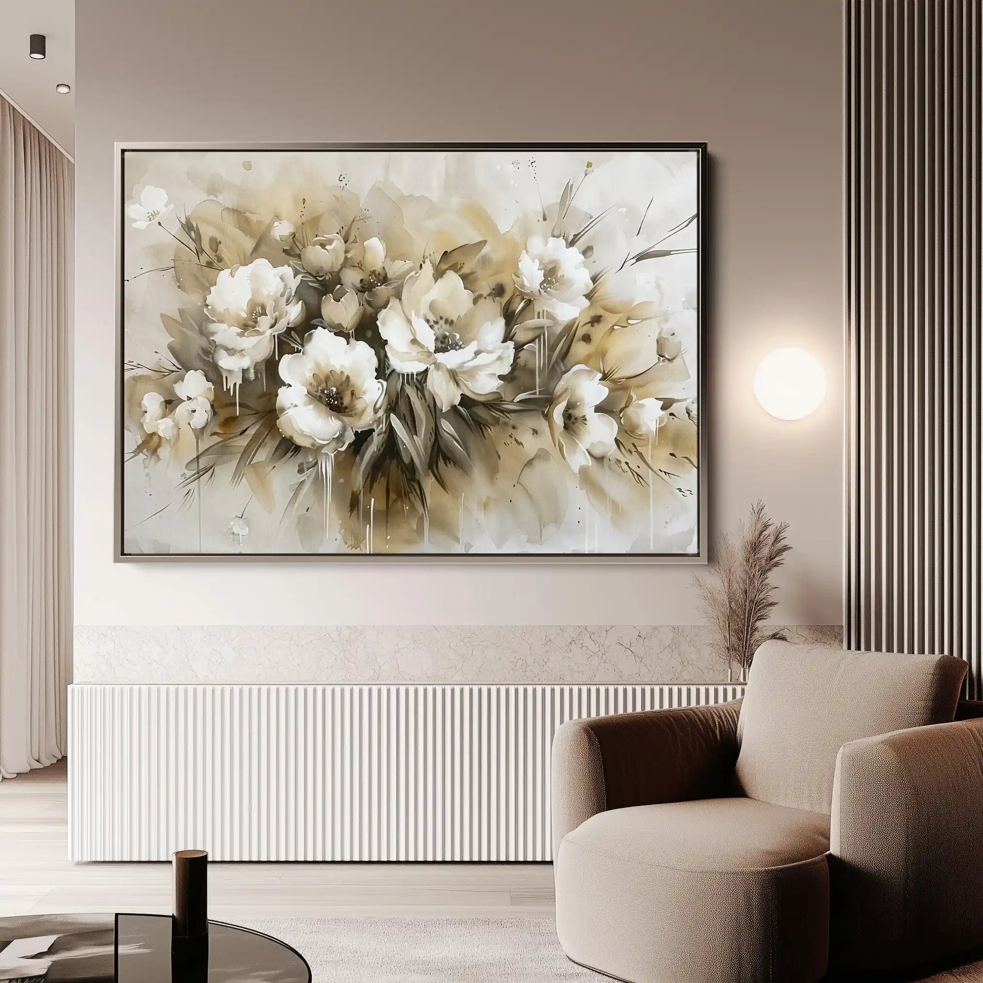 Floral Canvas Wall Art WAD691-F 90 x 60 cm / Stretched on hidden frame